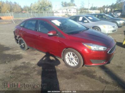 2016 Ford FOCUS SE, красный — VIN 1FADP3F24GL354951, IAAI