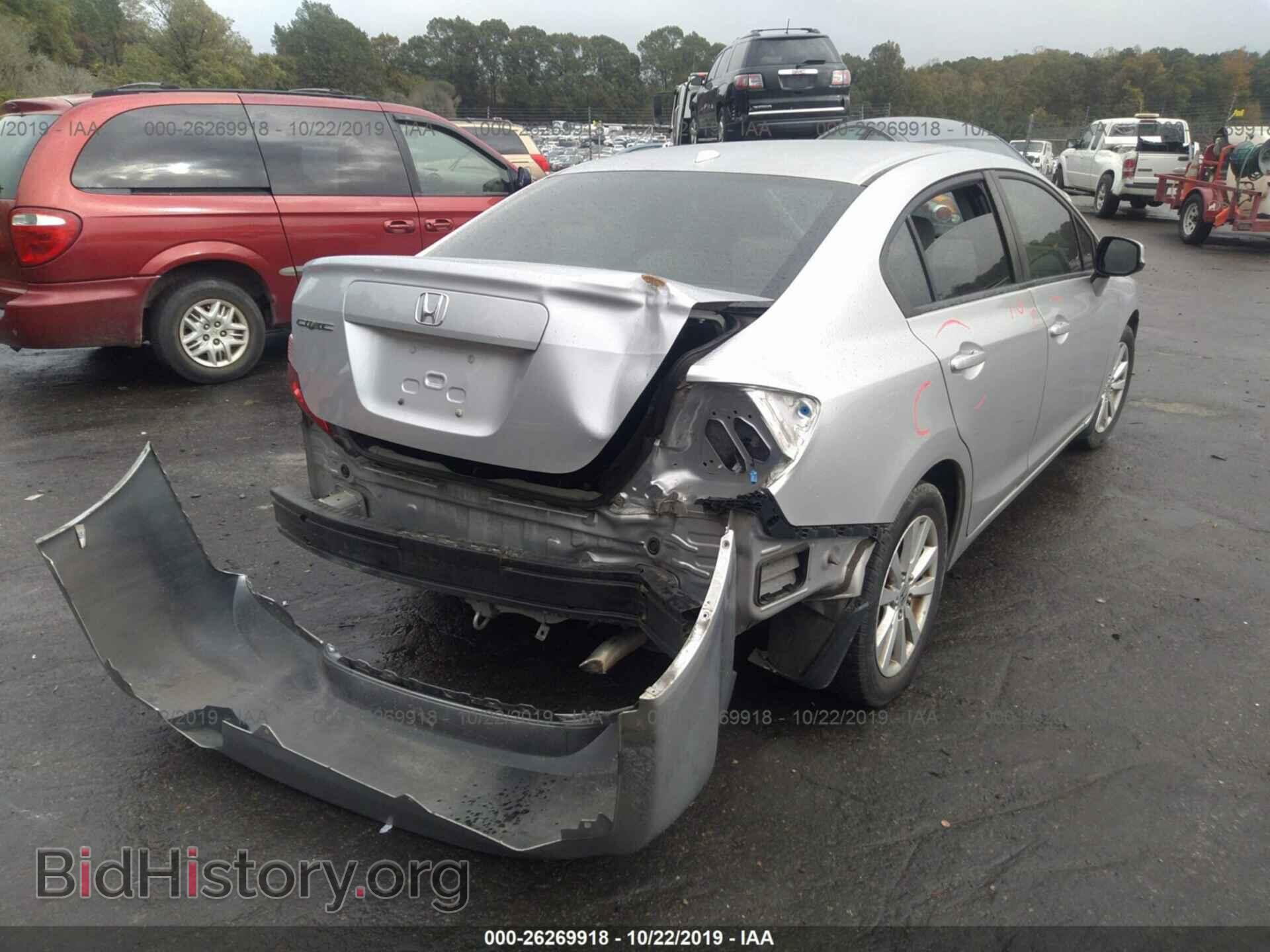2012 HONDA CIVIC - VIN: 2HGFB2F81CH309815 - Фото 4