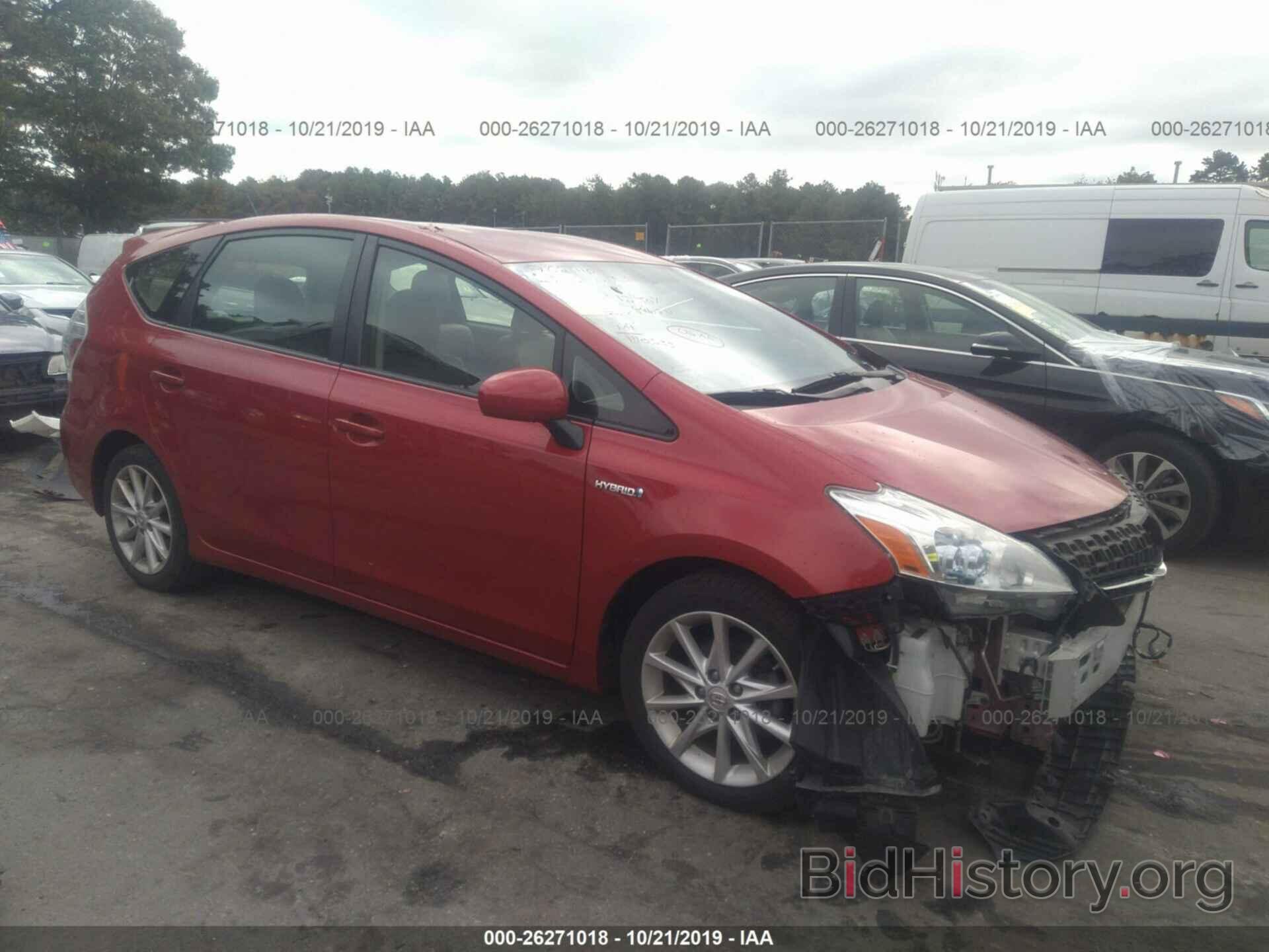 Photo JTDZN3EU8C3107886 - TOYOTA PRIUS V 2012