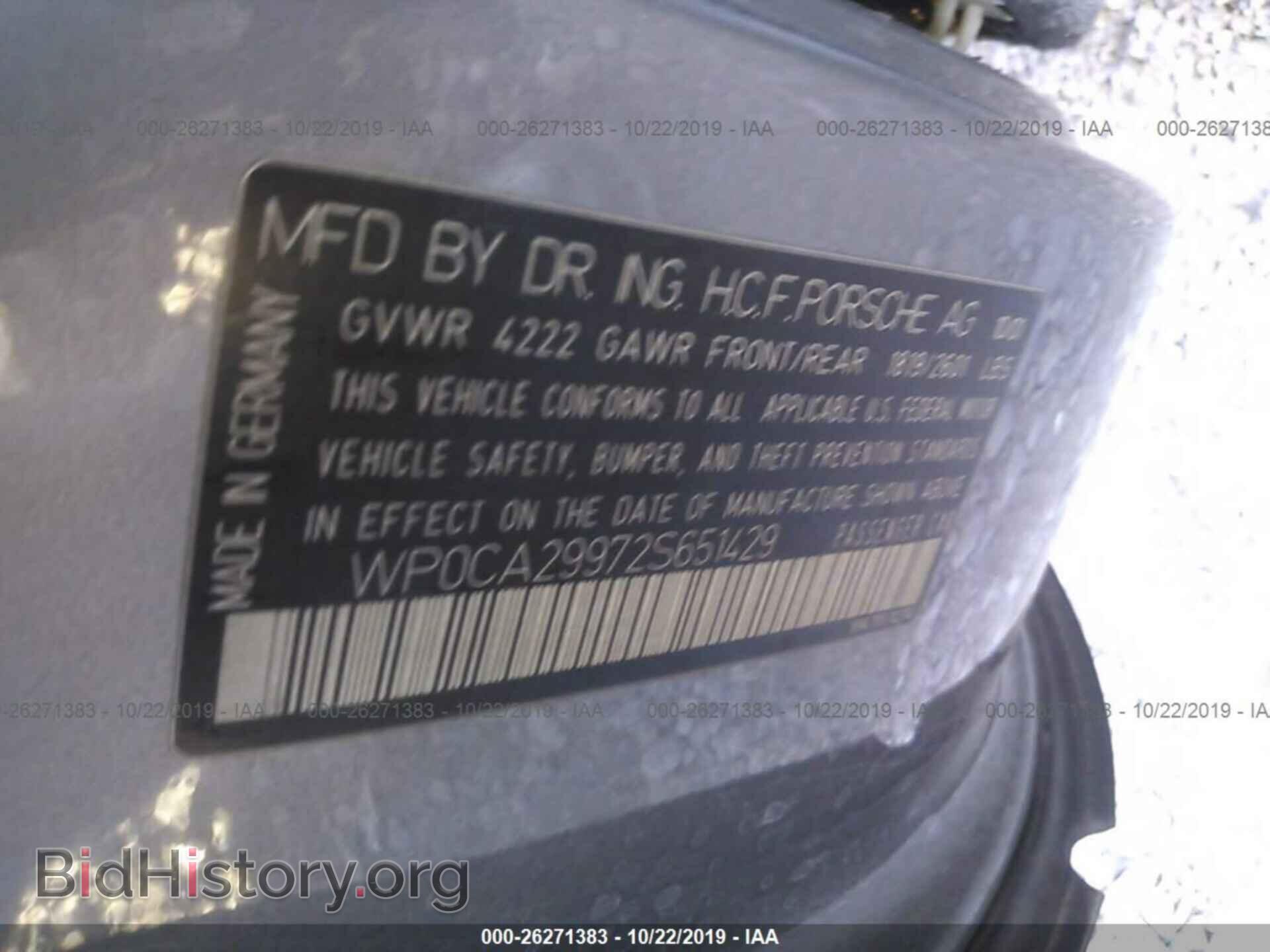 2002 PORSCHE 911 - VIN: WP0CA29972S651429 - Фото 9