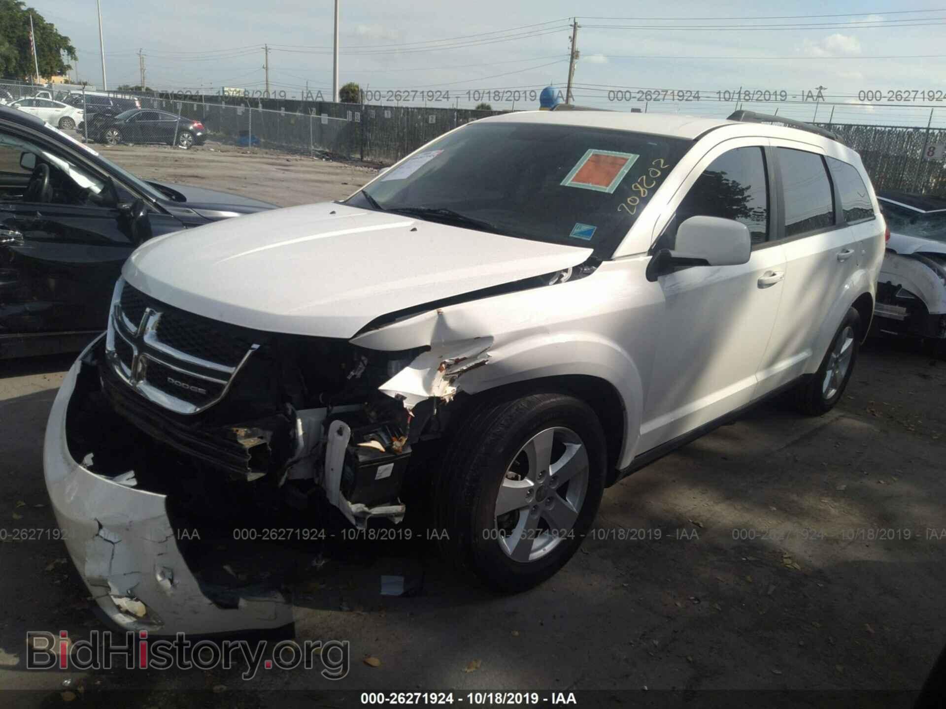 2012 DODGE JOURNEY - VIN: 3C4PDCBG1CT208202 - Фото 2