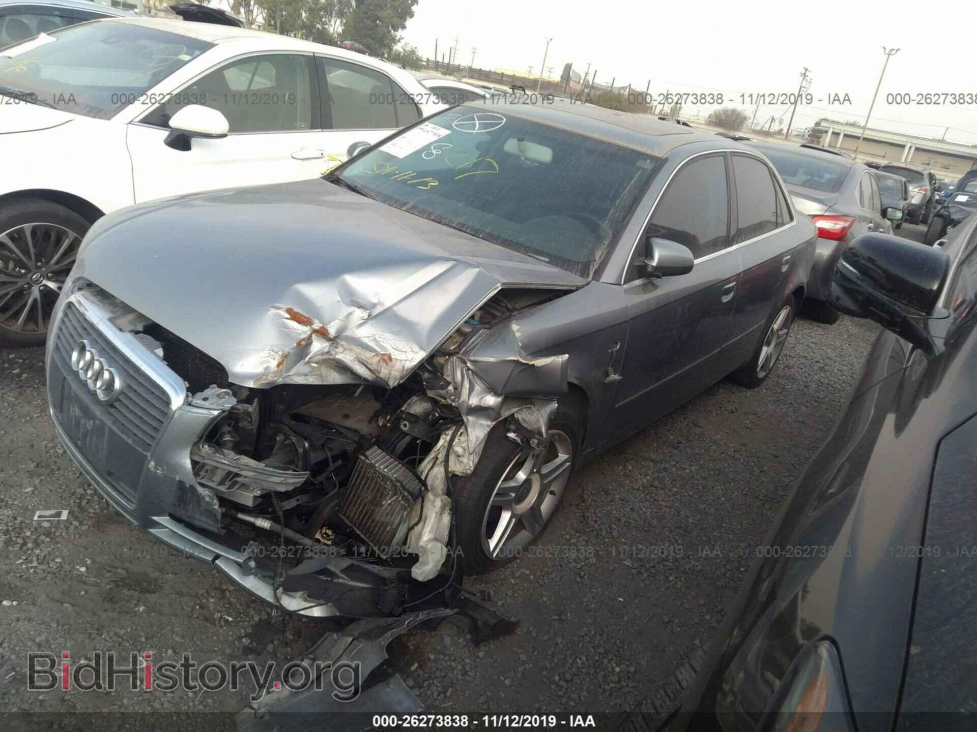 2007 AUDI A4 - VIN: WAUAF78E37A128780 - Фото 2