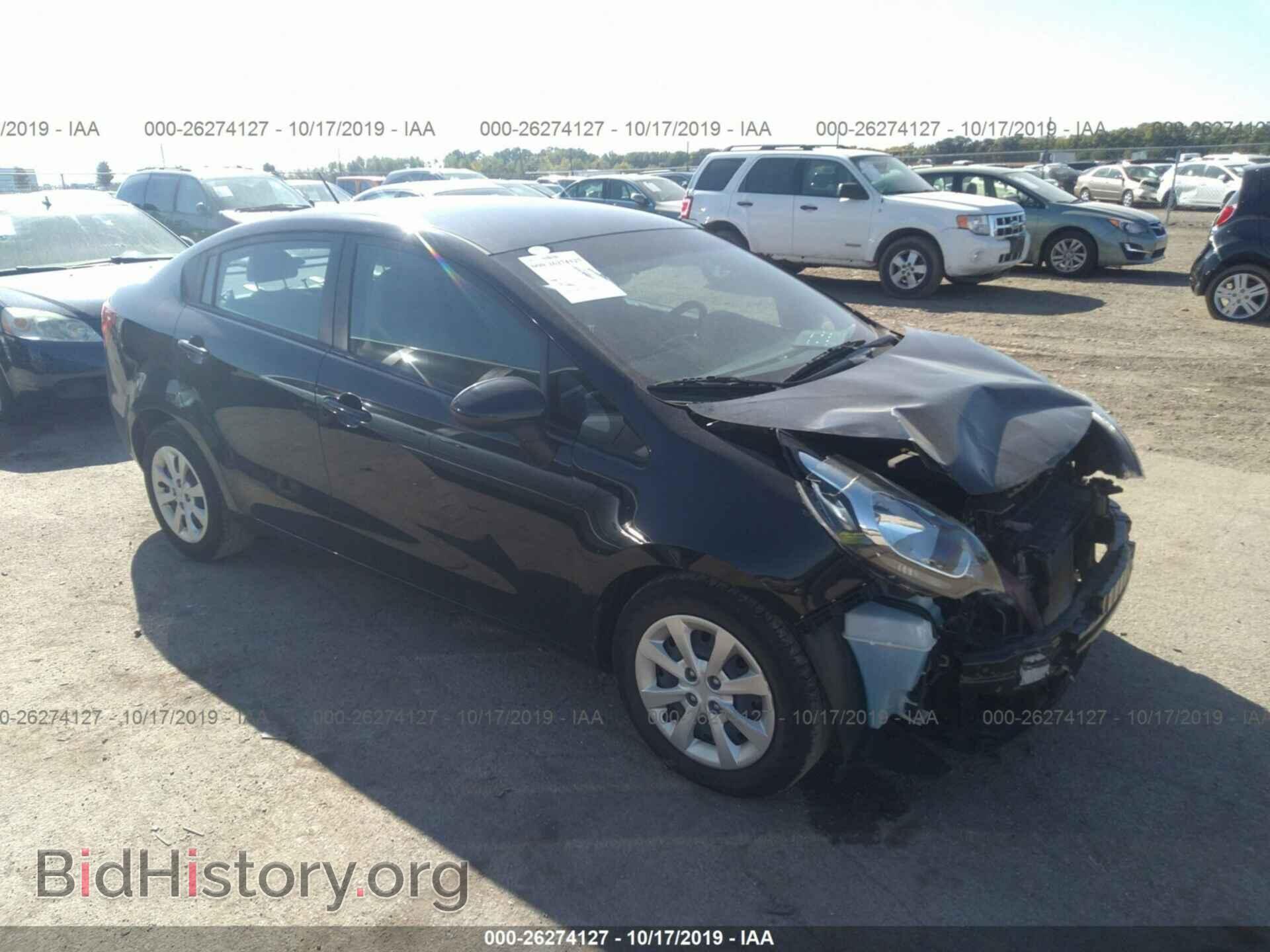 Фотография KNADM4A39F6503776 - KIA RIO 2015