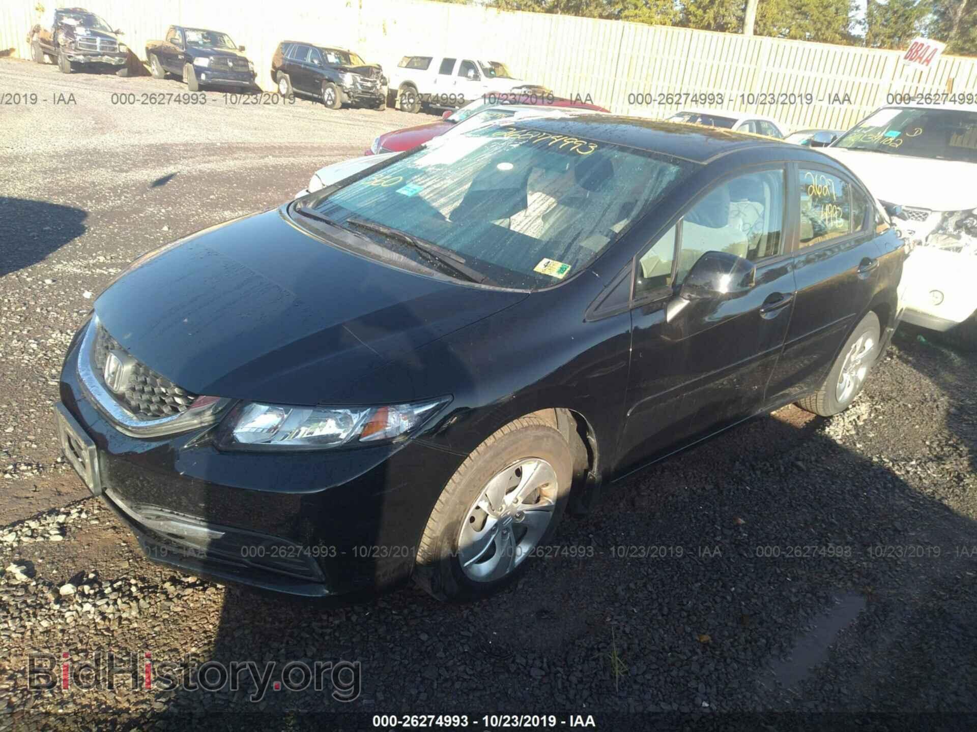2013 HONDA CIVIC - VIN: 19XFB2E54DE099391 - Фото 2