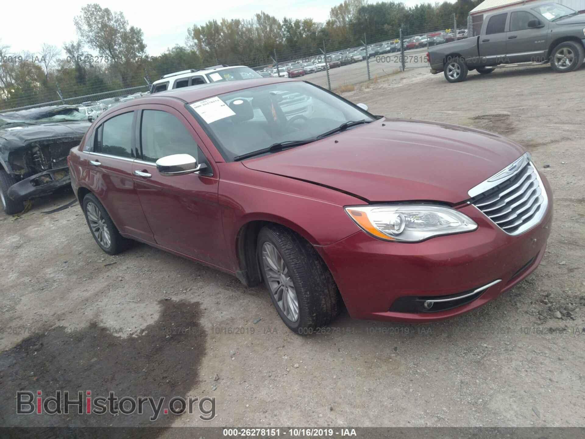 Photo 1C3CCBCB2CN304231 - CHRYSLER 200 2012