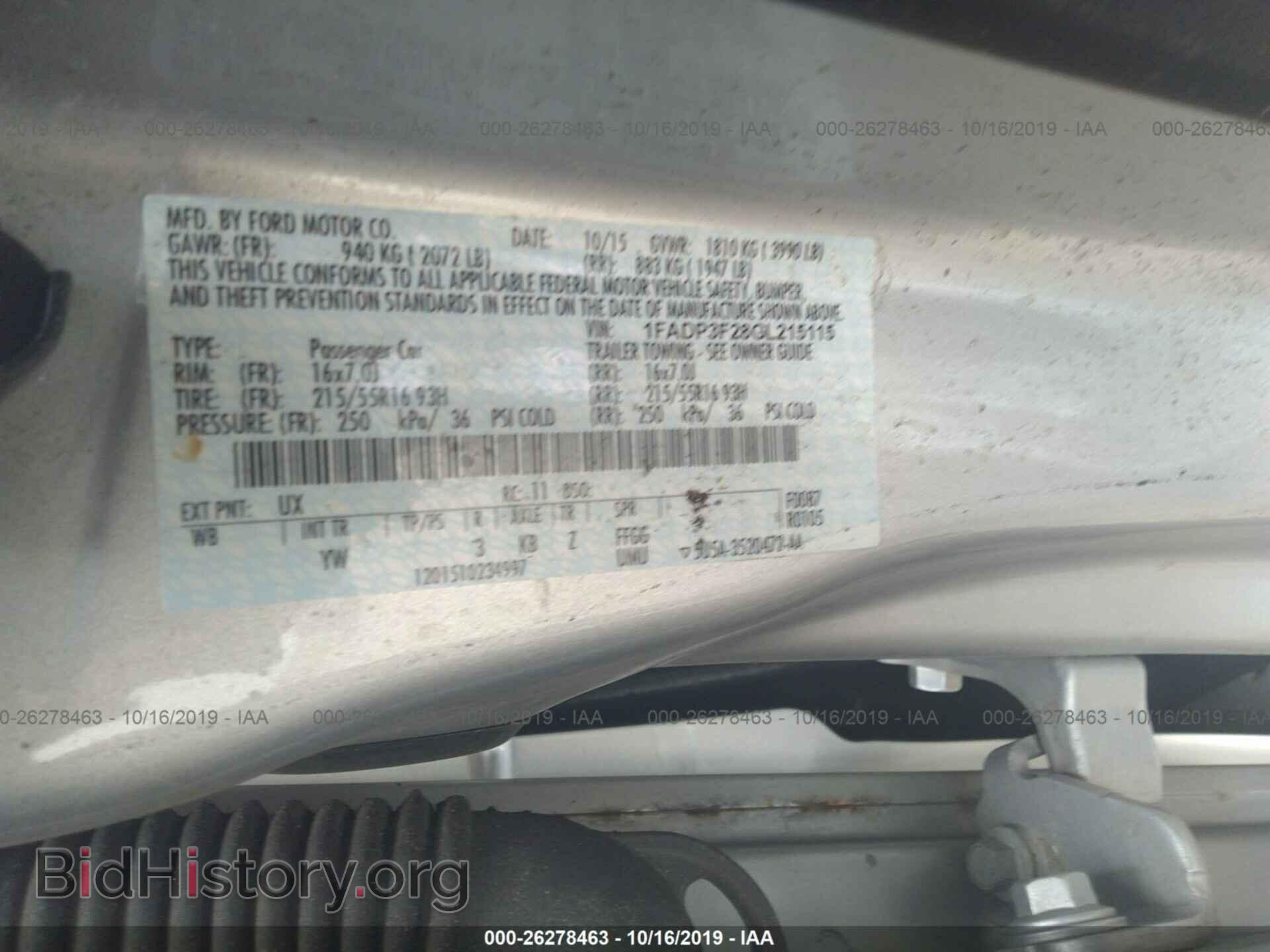 2016 FORD FOCUS - VIN: 1FADP3F28GL215115 - Фото 9