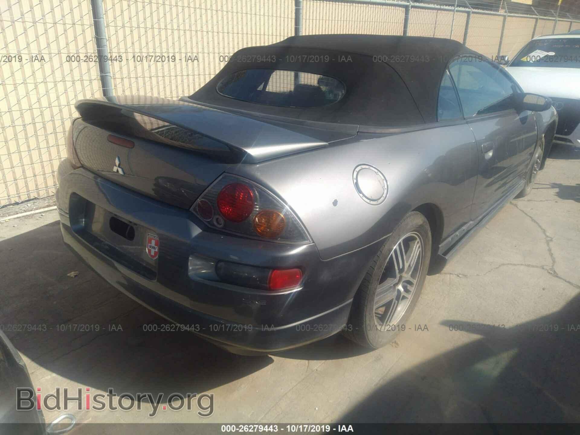 2003 MITSUBISHI ECLIPSE - VIN: 4A3AE75H53E114867 - Photo 4
