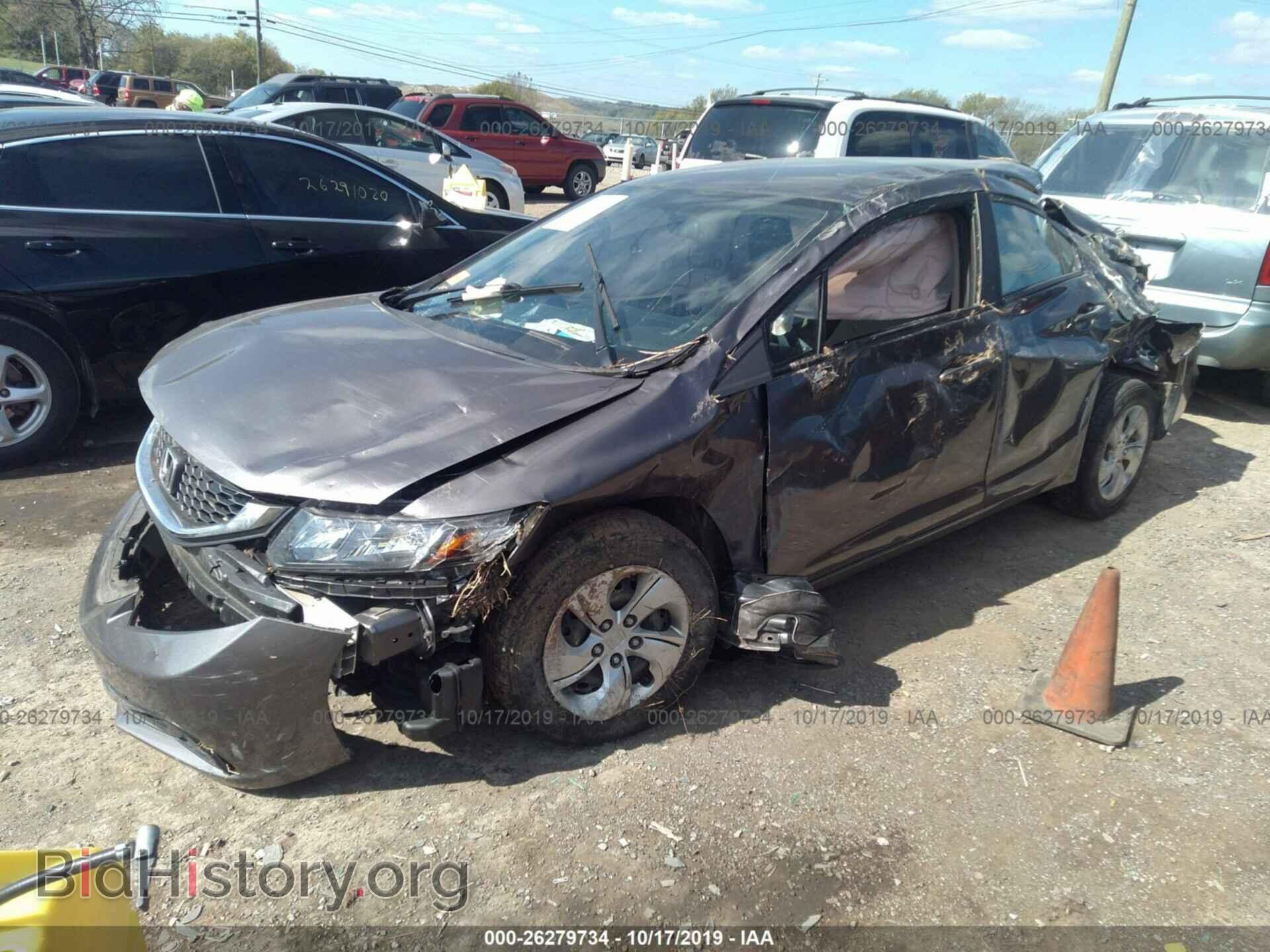 2013 HONDA CIVIC - VIN: 19XFB2F54DE019764 - Фото 2
