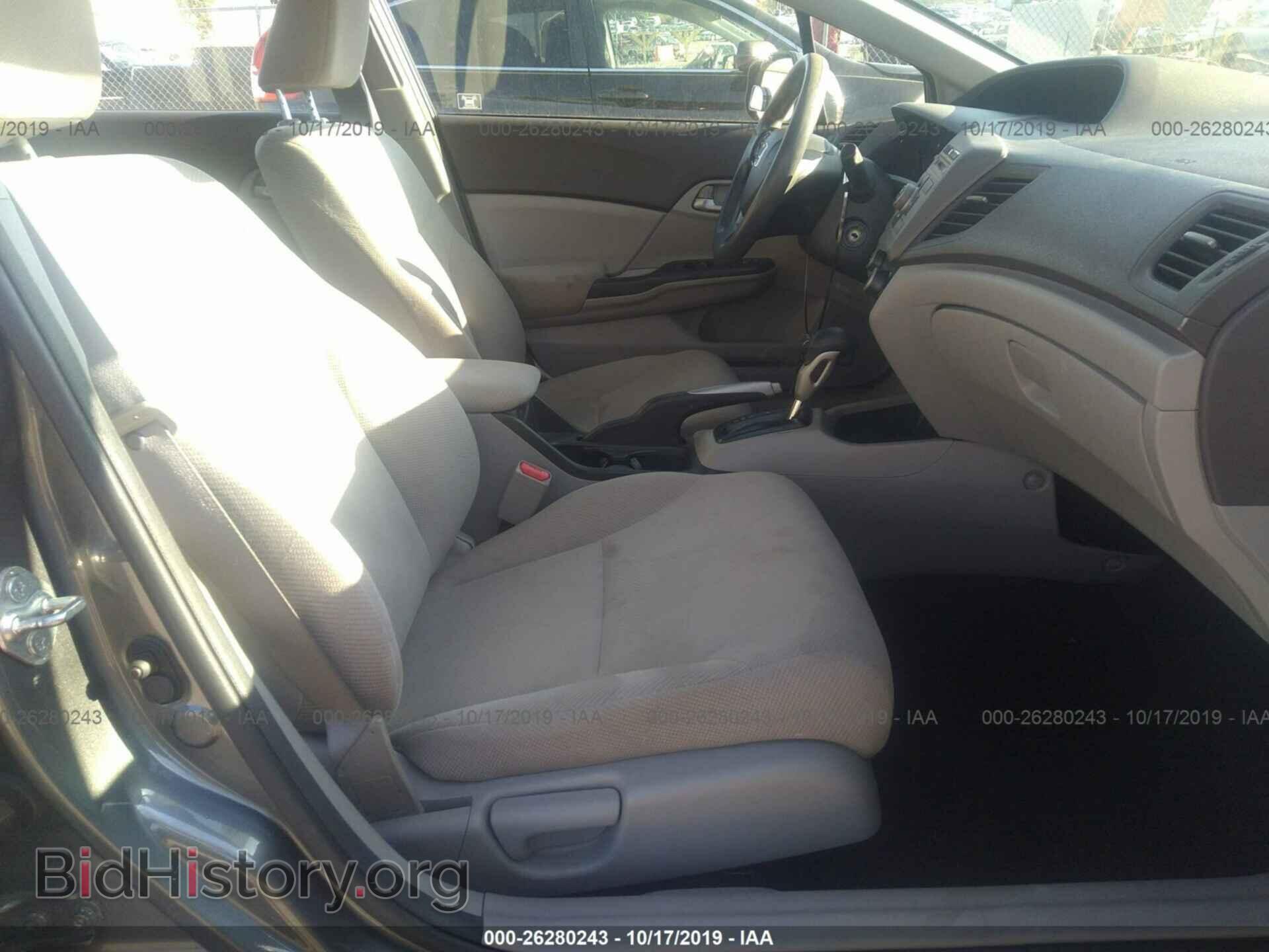 2012 HONDA CIVIC - VIN: 19XFB2F50CE104034 - Фото 5
