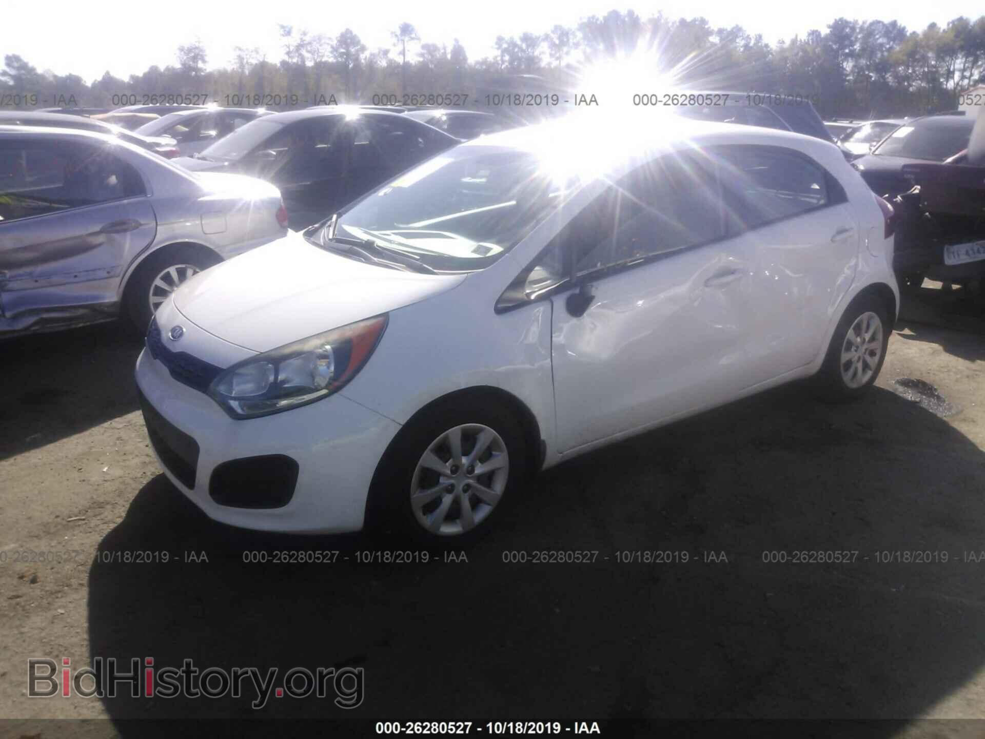 2012 KIA RIO - VIN: KNADM5A31C6093539 - Фото 2