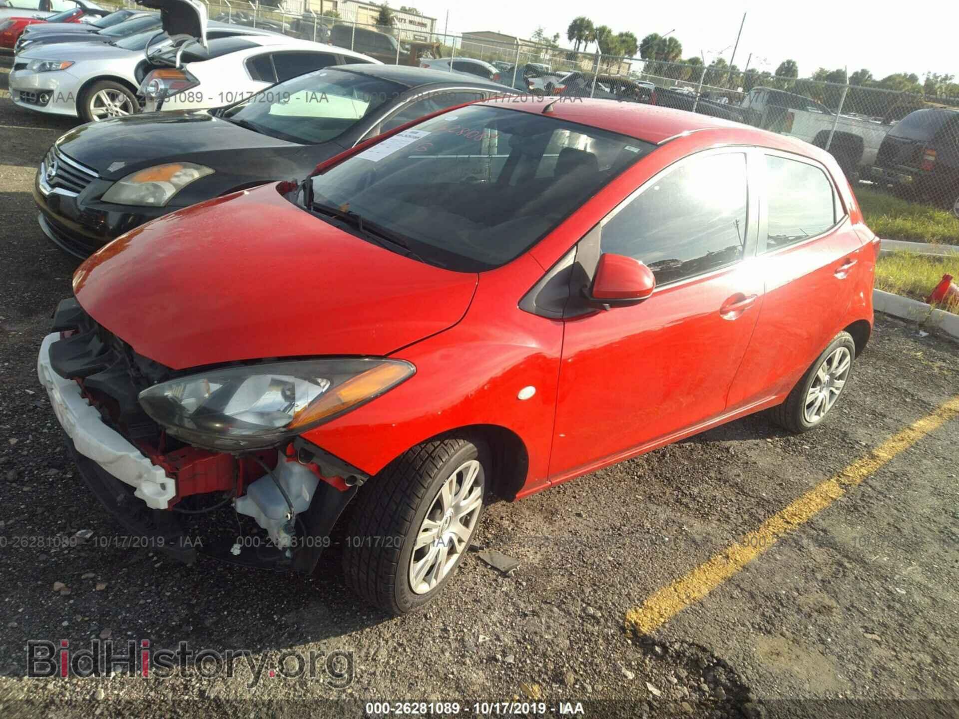 2014 MAZDA MAZDA2 - VIN: JM1DE1KY7E0187109 - Фото 2