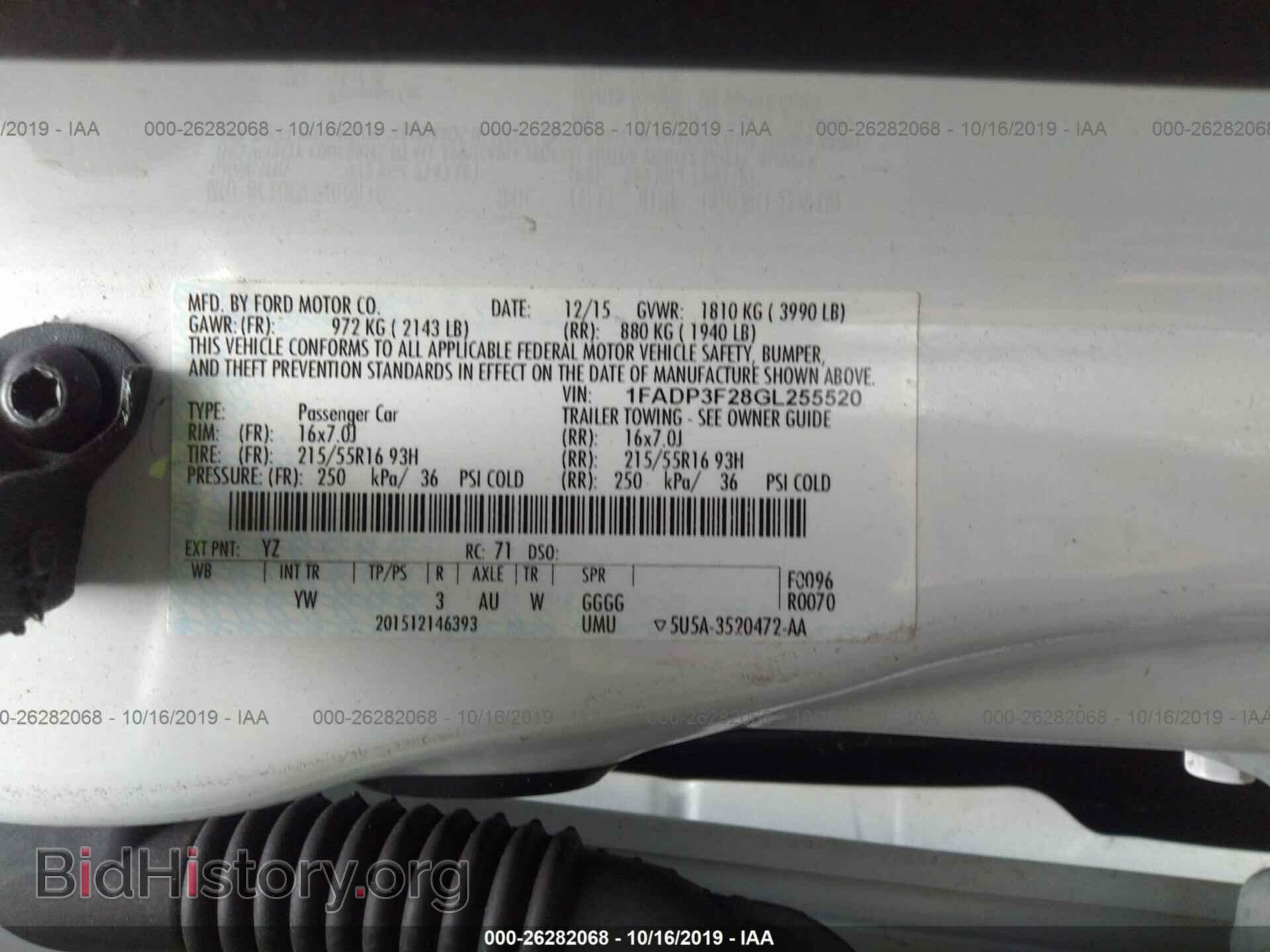 2016 FORD FOCUS - VIN: 1FADP3F28GL255520 - Photo 9