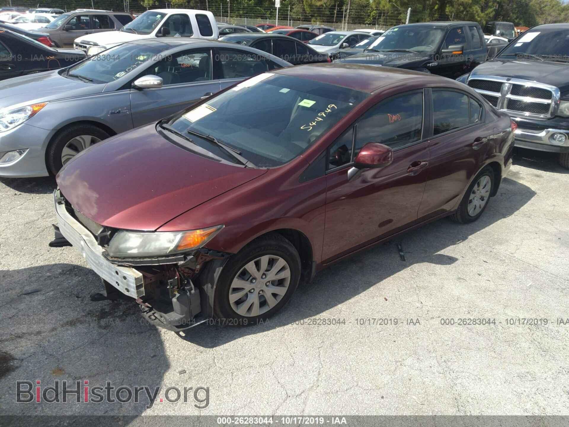 2012 HONDA CIVIC - VIN: 2HGFB2F55CH544949 - Photo 2