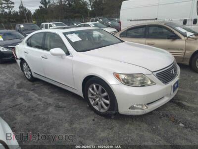 2007 Lexus LS 460, белый — VIN JTHBL46F775009907, IAAI