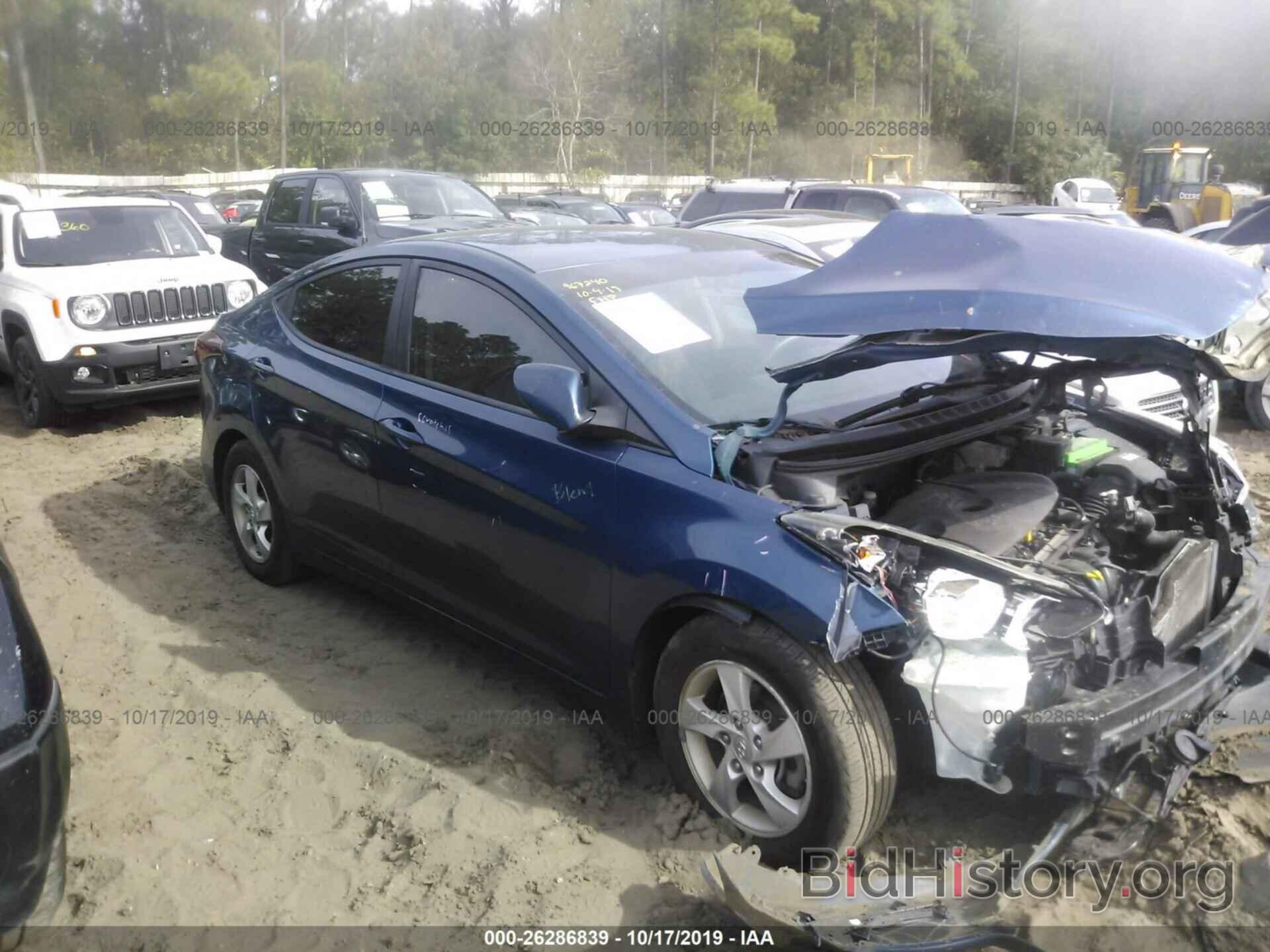 Photo KMHDH4AEXEU182118 - HYUNDAI ELANTRA 2014