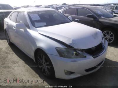 2007 Lexus IS 350, белый — VIN JTHBE262172009169, IAAI