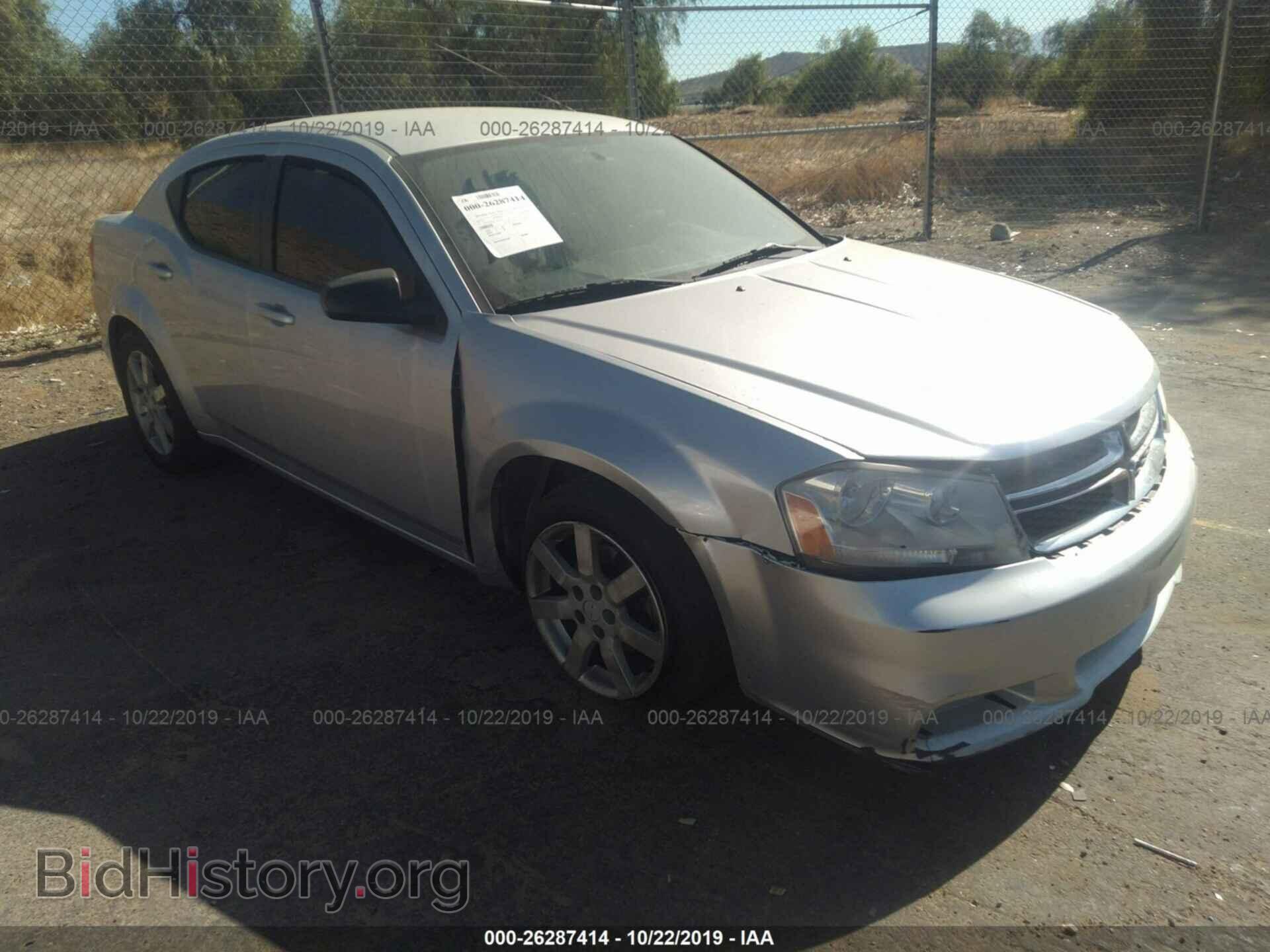 Фотография 1C3CDZAB2CN223738 - DODGE AVENGER 2012