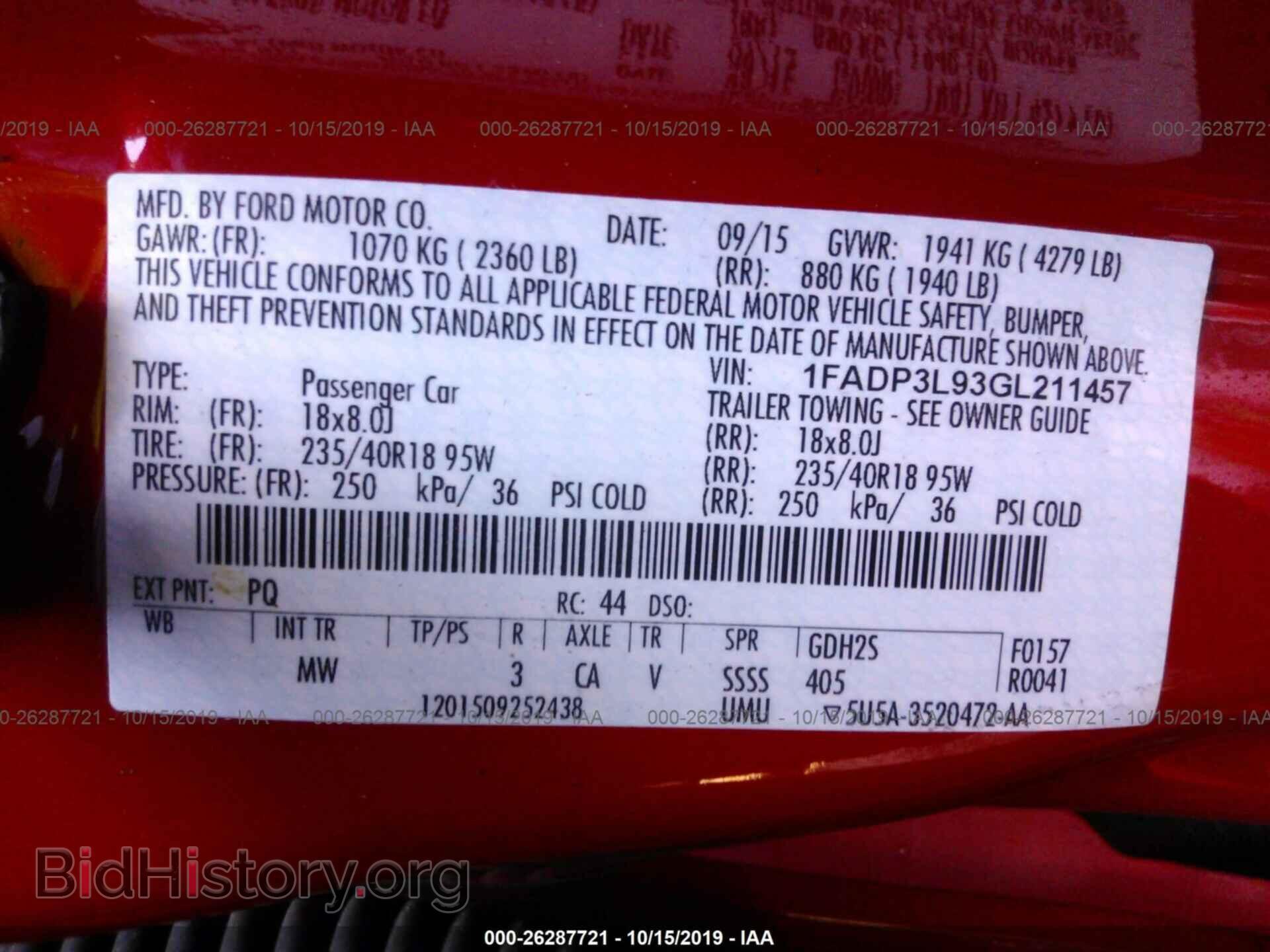 2016 FORD FOCUS - VIN: 1FADP3L93GL211457 - Photo 9