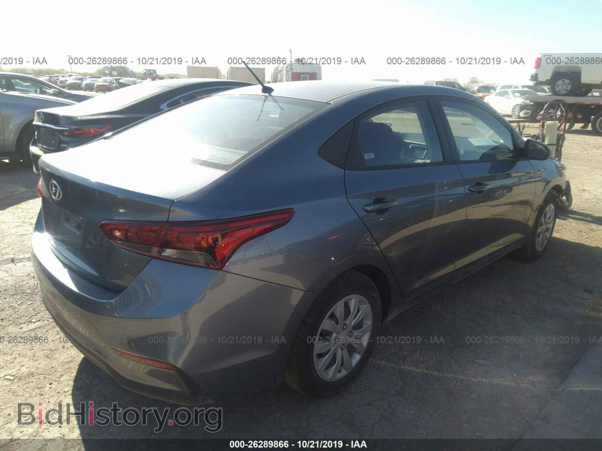 2019 HYUNDAI ACCENT - VIN: 3KPC24A37KE068037 - Фото 4
