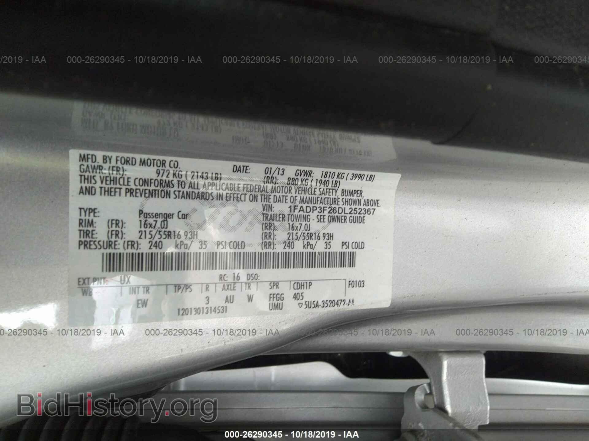 2013 FORD FOCUS - VIN: 1FADP3F26DL252367 - Photo 9