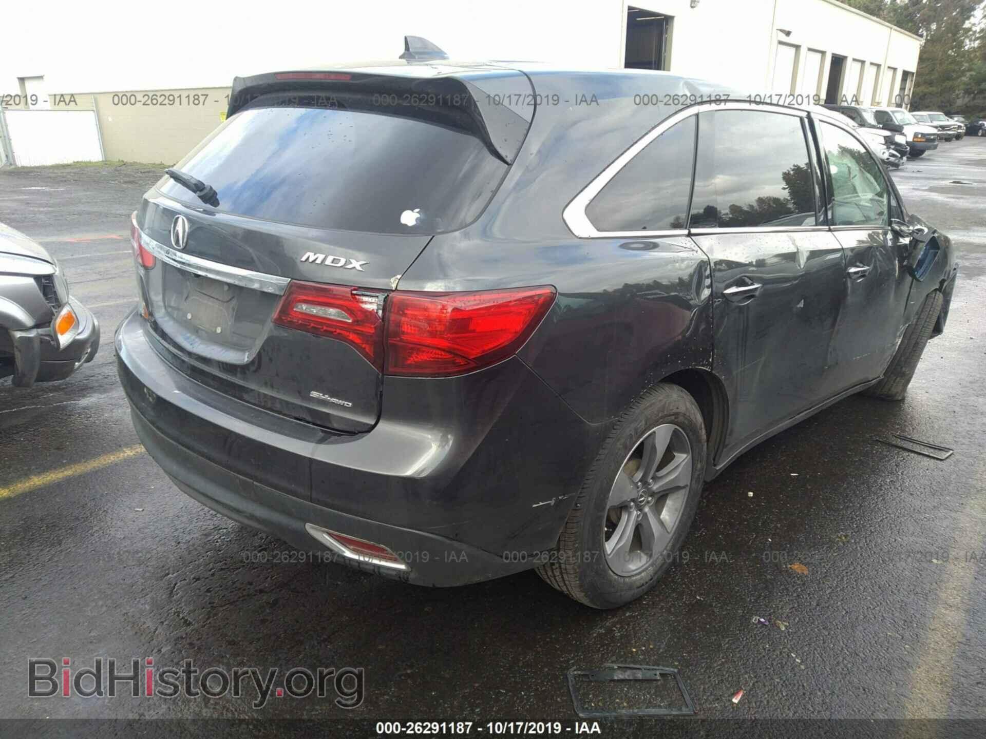 2014 ACURA MDX - VIN: 5FRYD4H20EB009499 - Фото 4