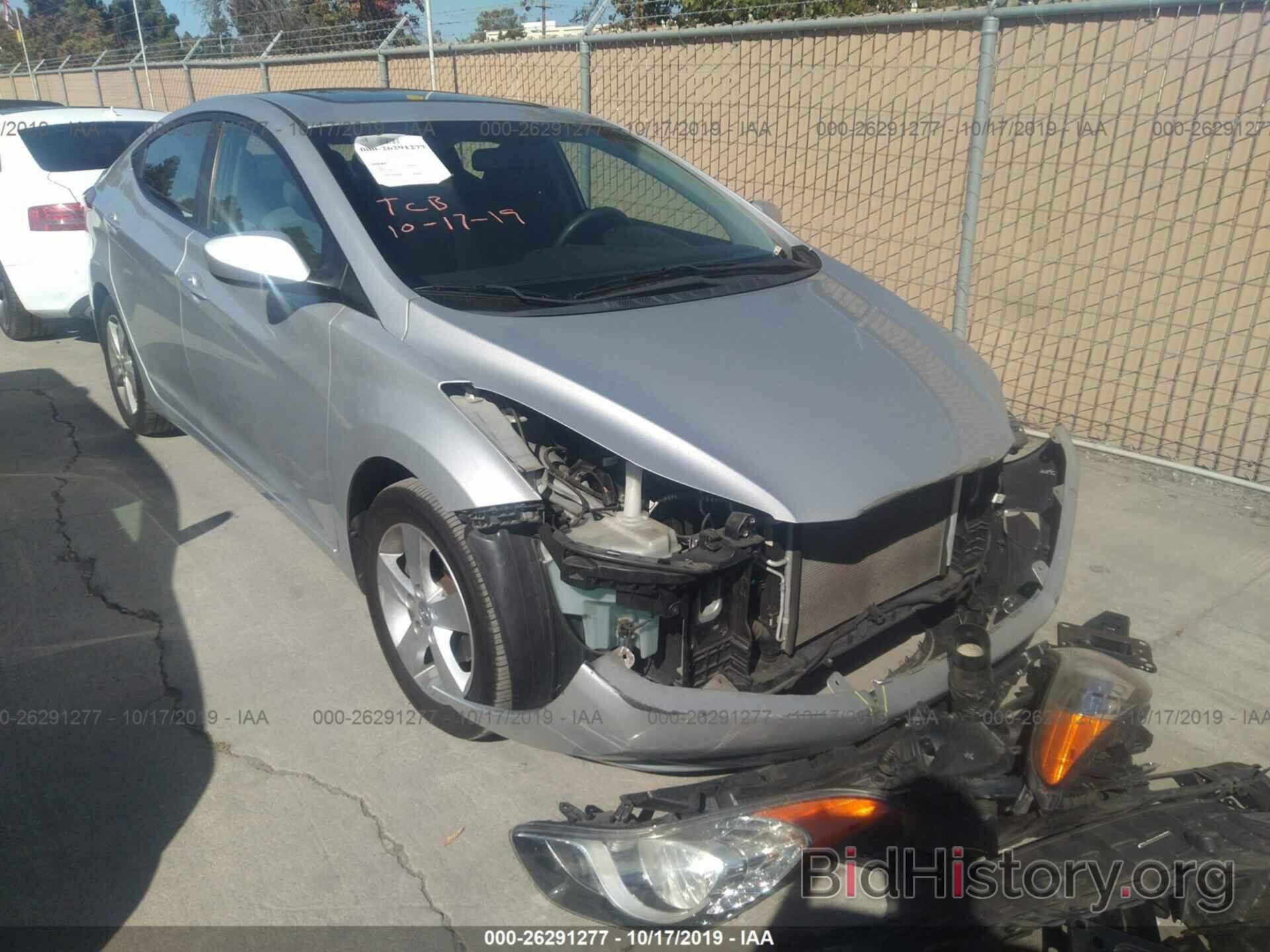 Photo KMHDH4AE4CU385440 - HYUNDAI ELANTRA 2012