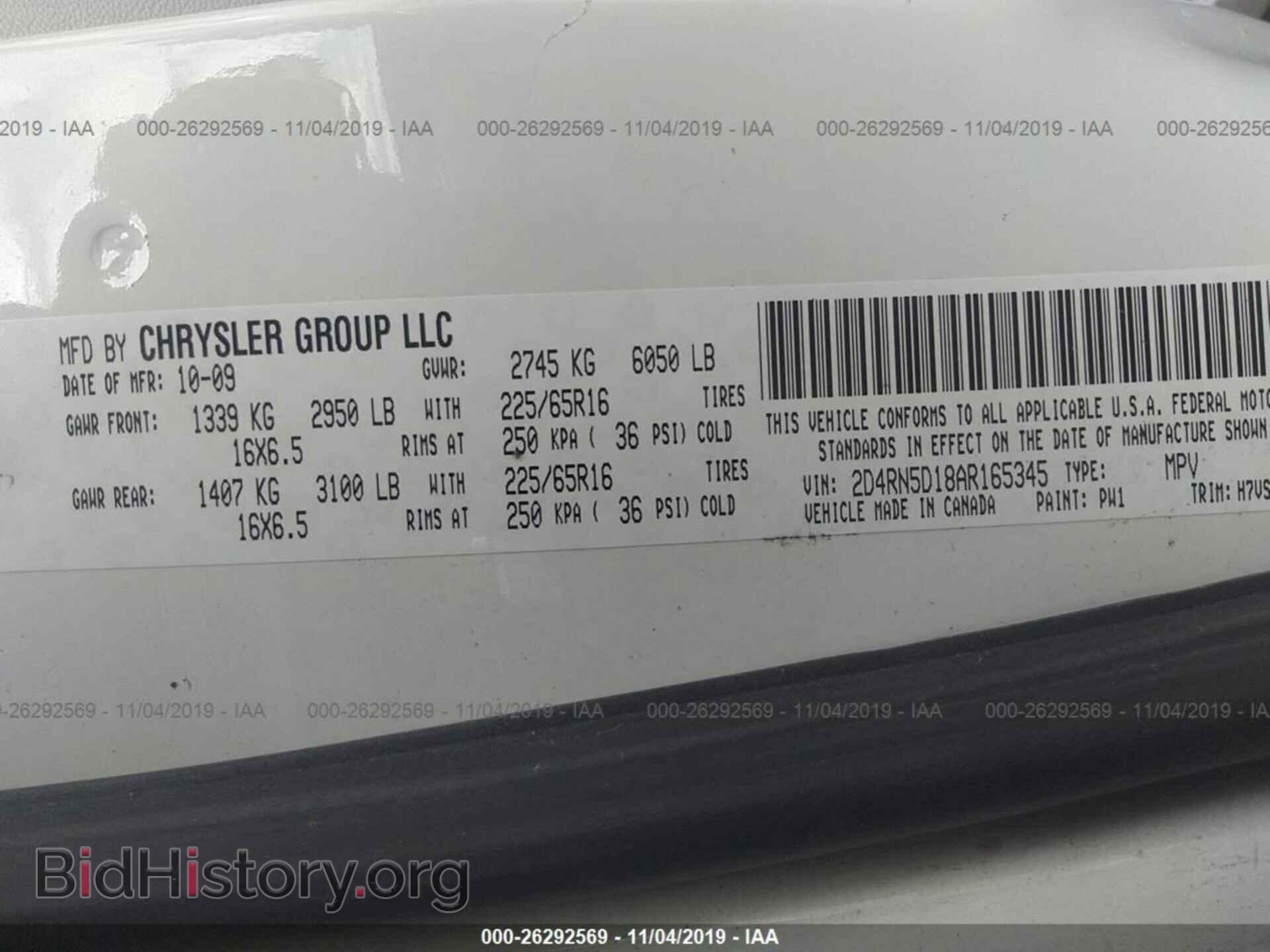2010 DODGE GRAND CARAVAN - VIN: 2D4RN5D18AR165345 - Фото 9