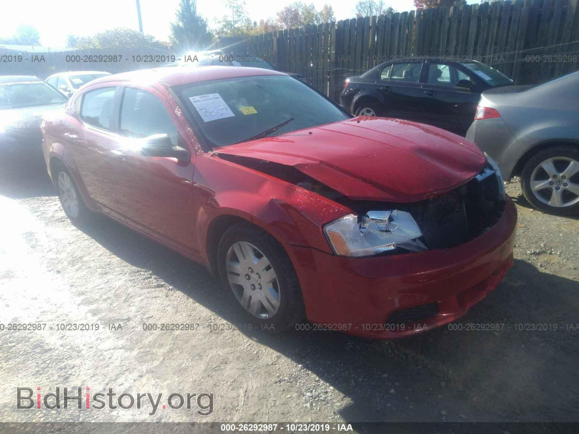 Photo 1C3CDZAB0EN147195 - DODGE AVENGER 2014