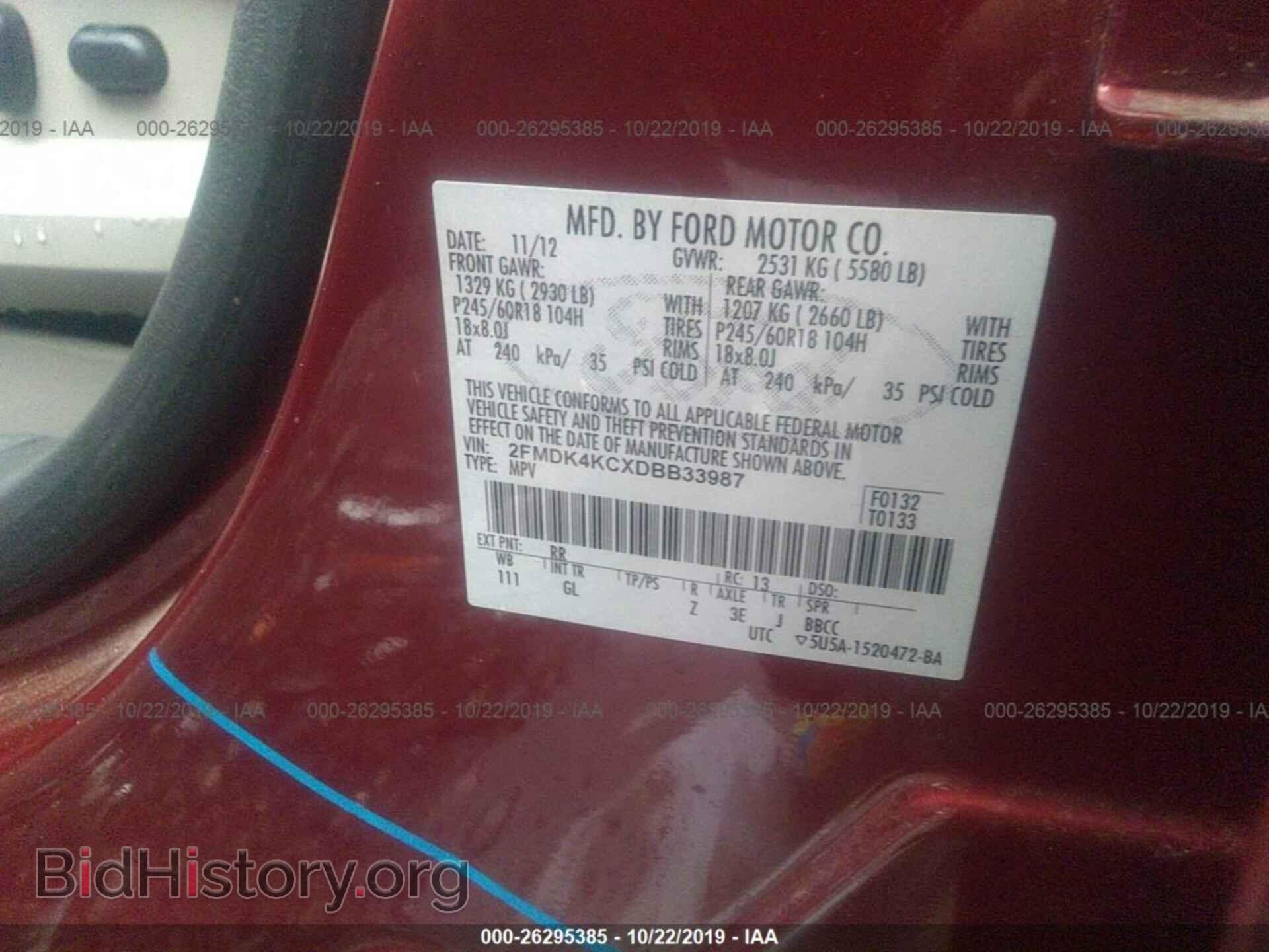 2013 FORD EDGE - VIN: 2FMDK4KCXDBB33987 - Photo 9