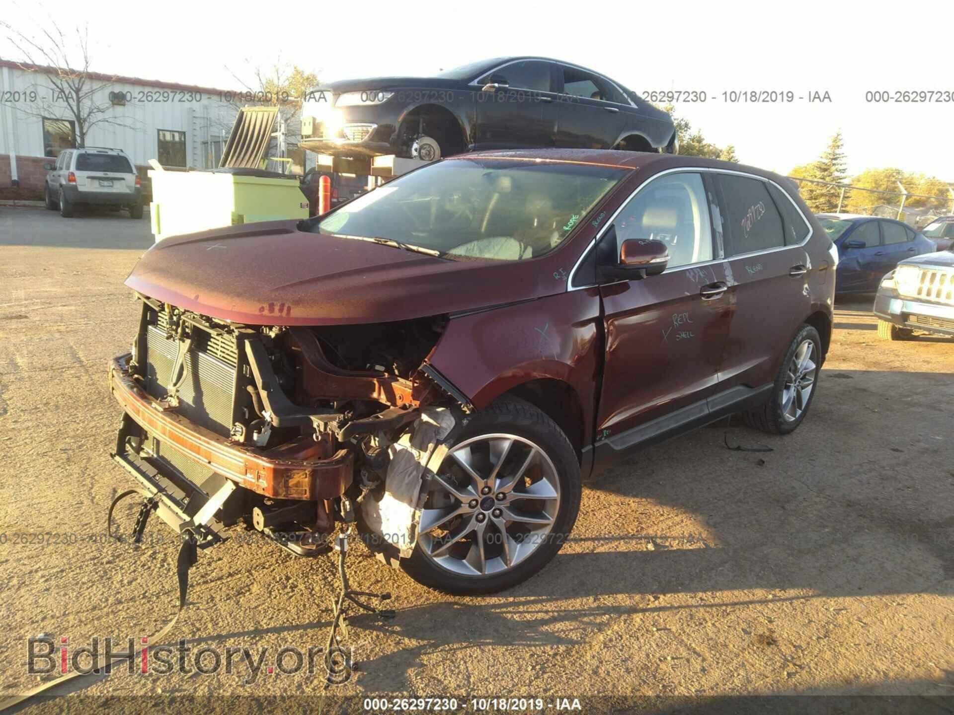 2015 FORD EDGE - VIN: 2FMTK4K83FBB72348 - Фото 2