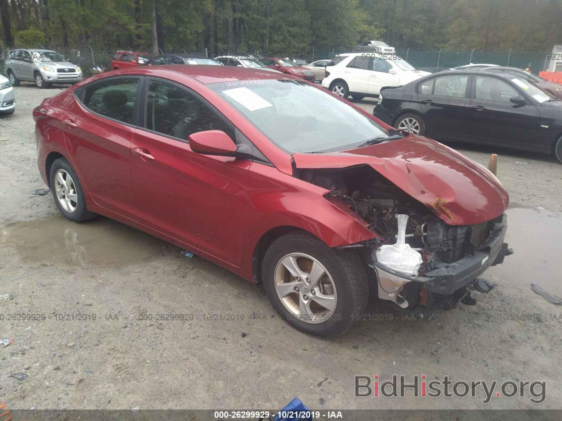 Photo 5NPDH4AE4EH507070 - HYUNDAI ELANTRA 2014