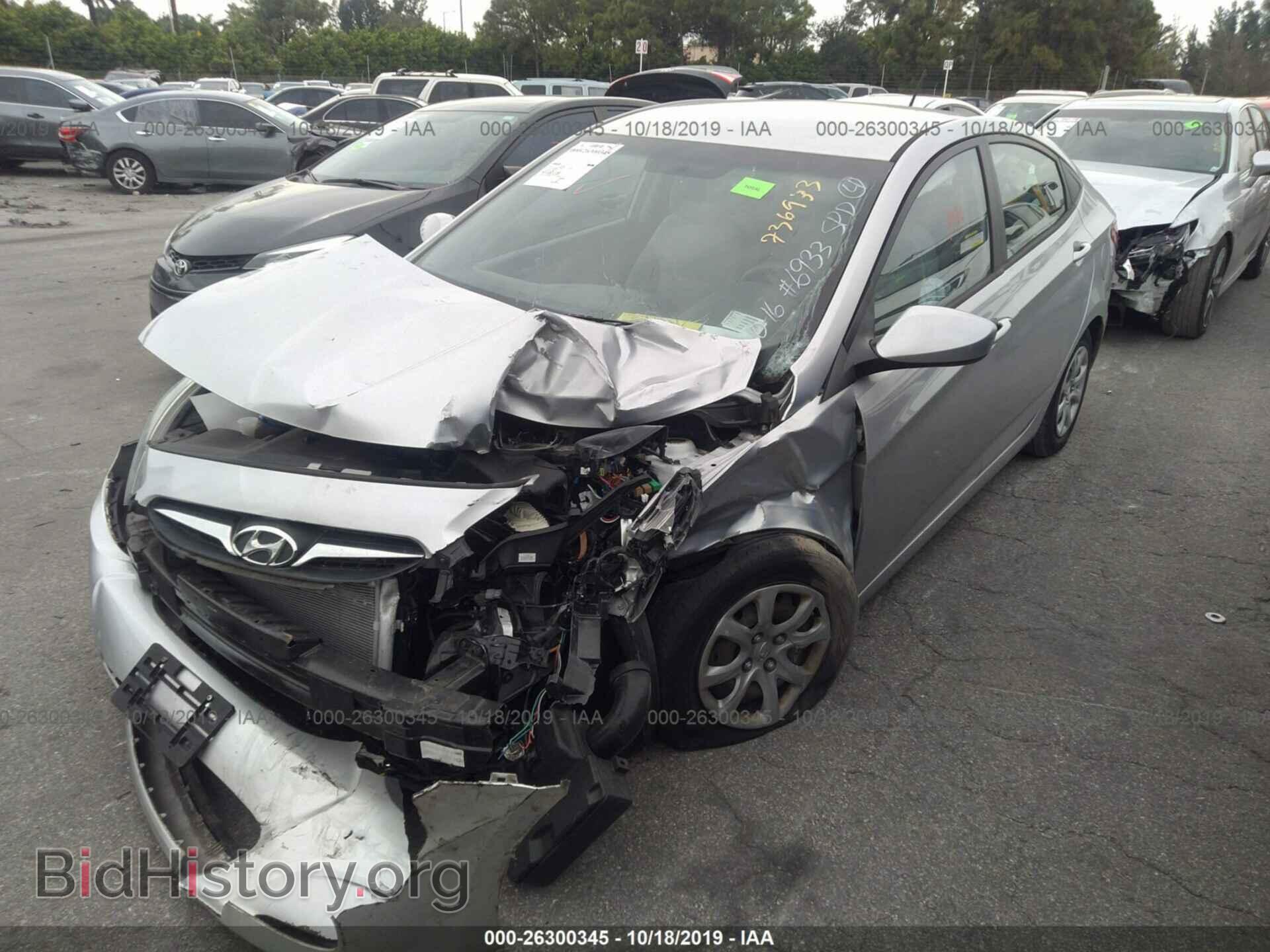 2014 HYUNDAI ACCENT - VIN: KMHCT4AE1EU736933 - Фото 2