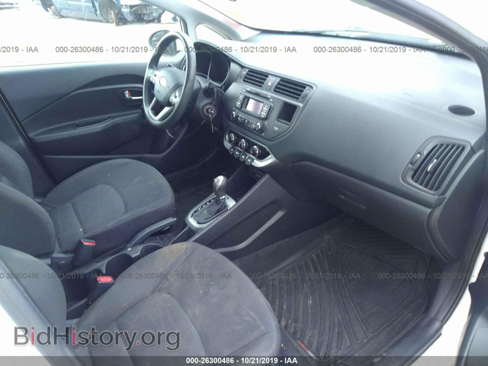 2012 KIA RIO - VIN: KNADM5A30C6015740 - Фото 5