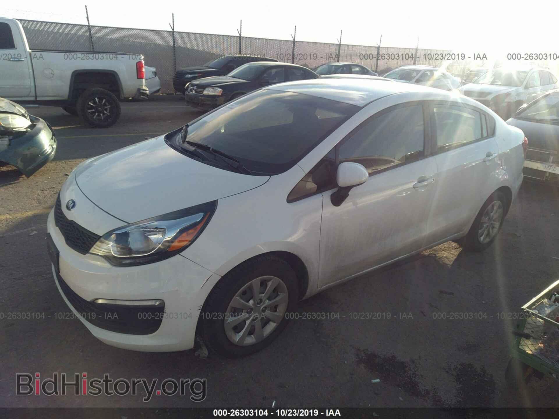 2016 KIA RIO - VIN: KNADM4A32G6691087 - Фото 2