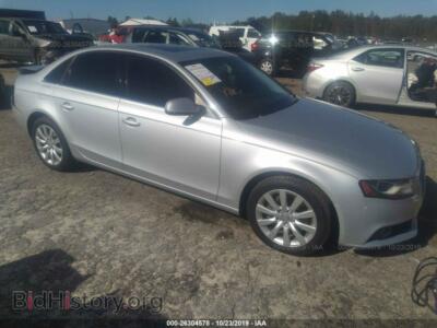2012 Audi A4 Premium, silver — VIN WAUBFAFL2CA119968, IAAI