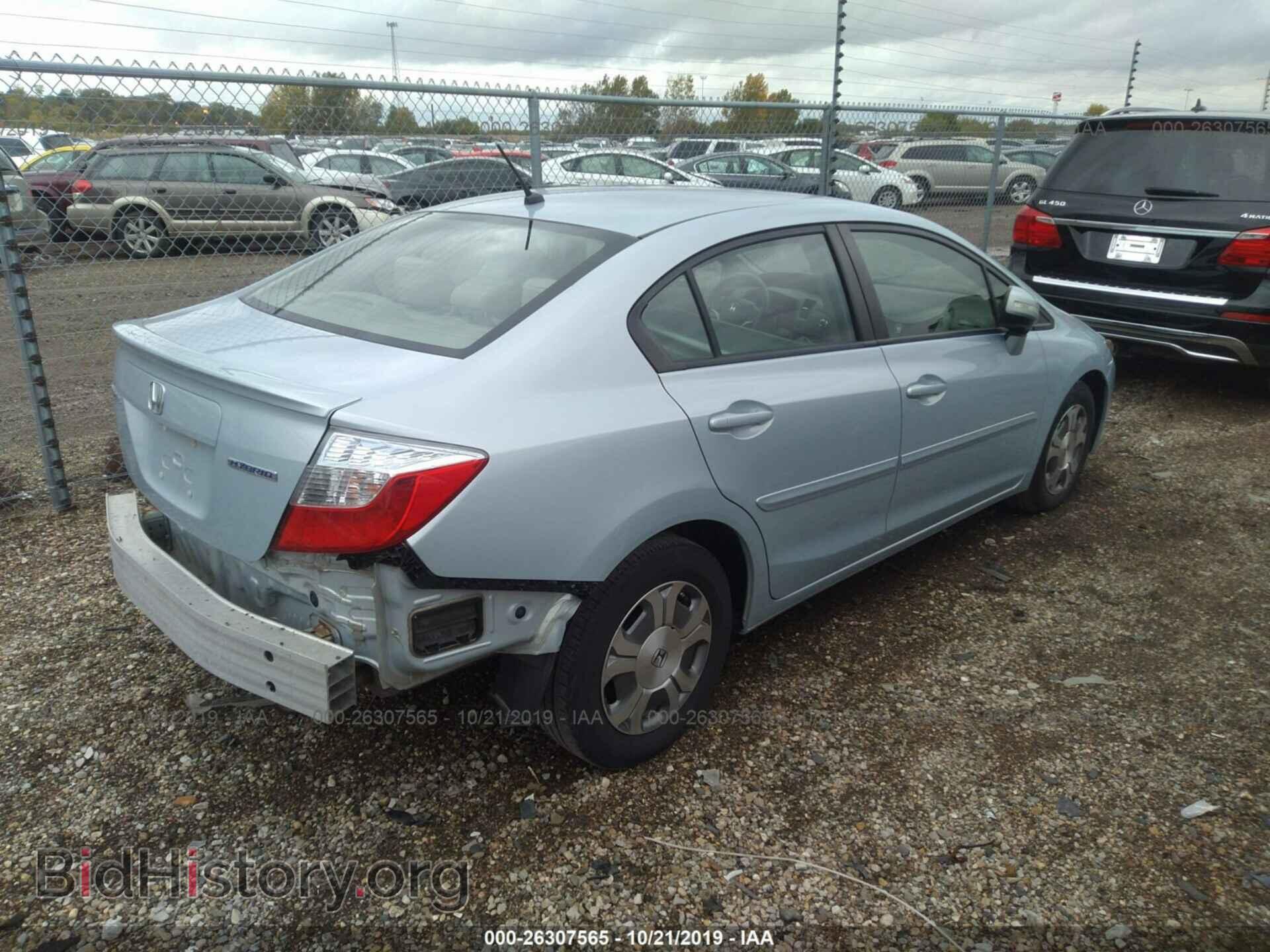 2012 HONDA CIVIC - VIN: JHMFB4F21CS005218 - Фото 4