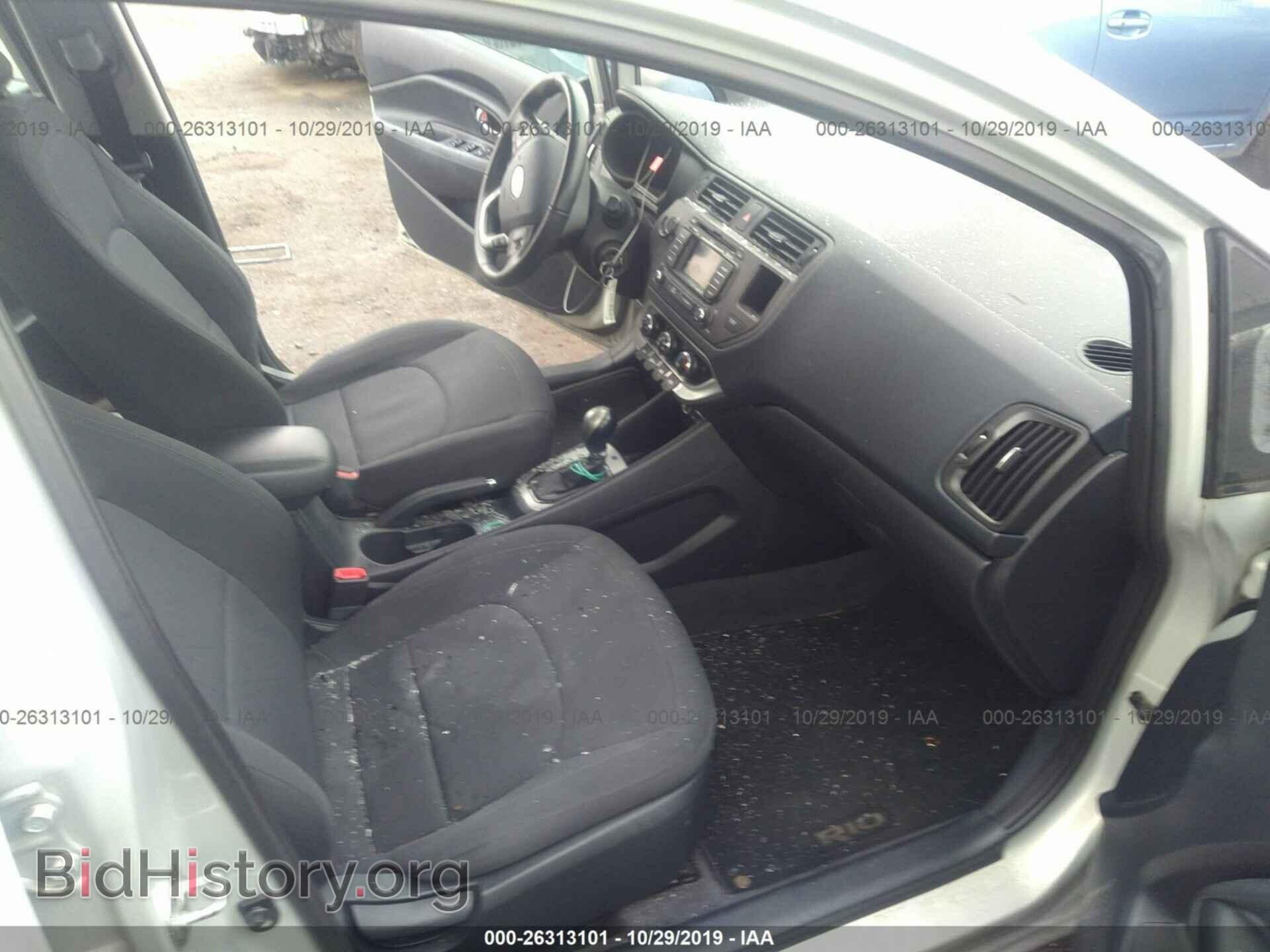 2012 KIA RIO - VIN: KNADN4A37C6068006 - Фото 5