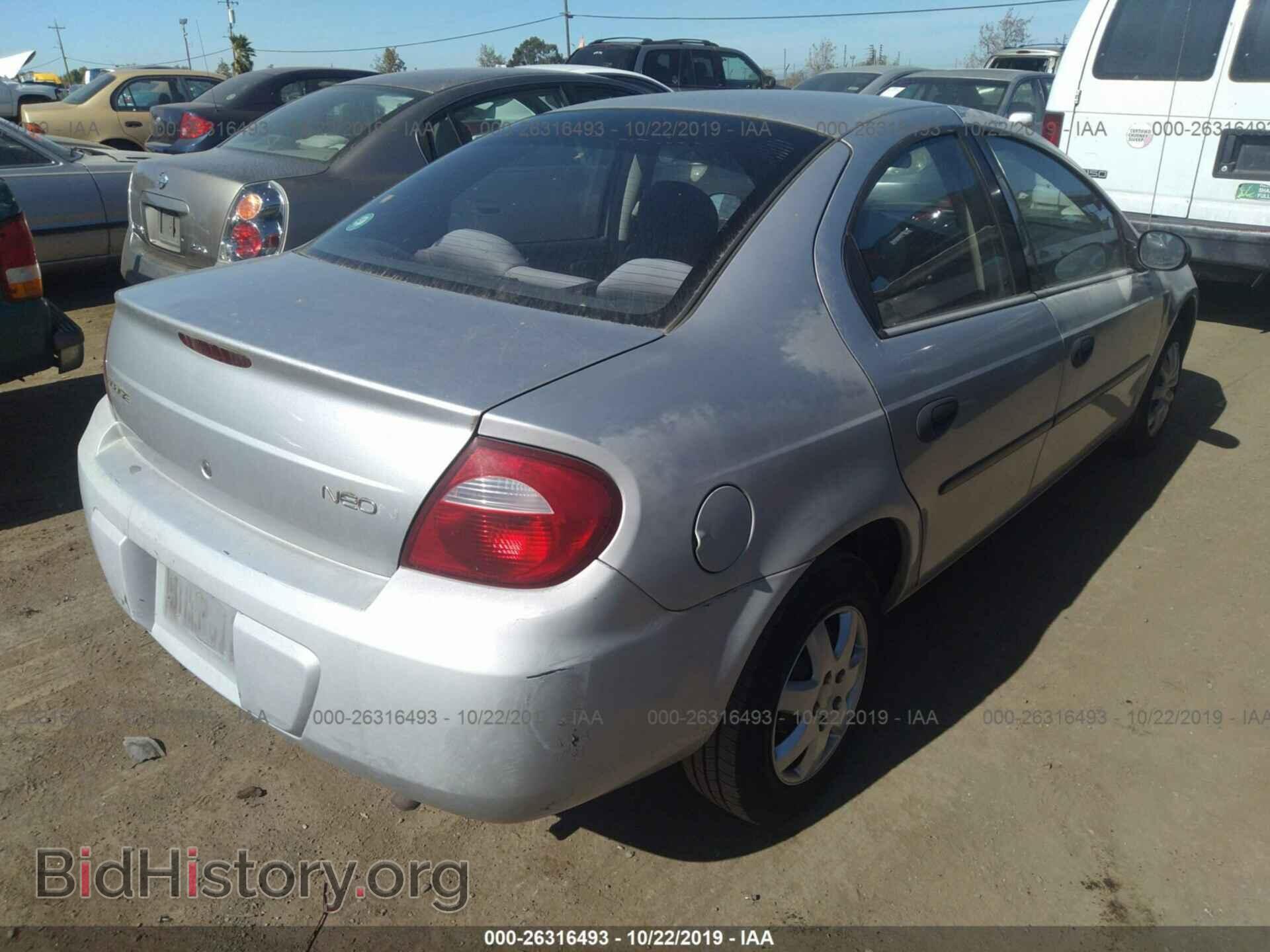 2005 DODGE NEON - VIN: 1B3ES26C25D102060 - Фото 4