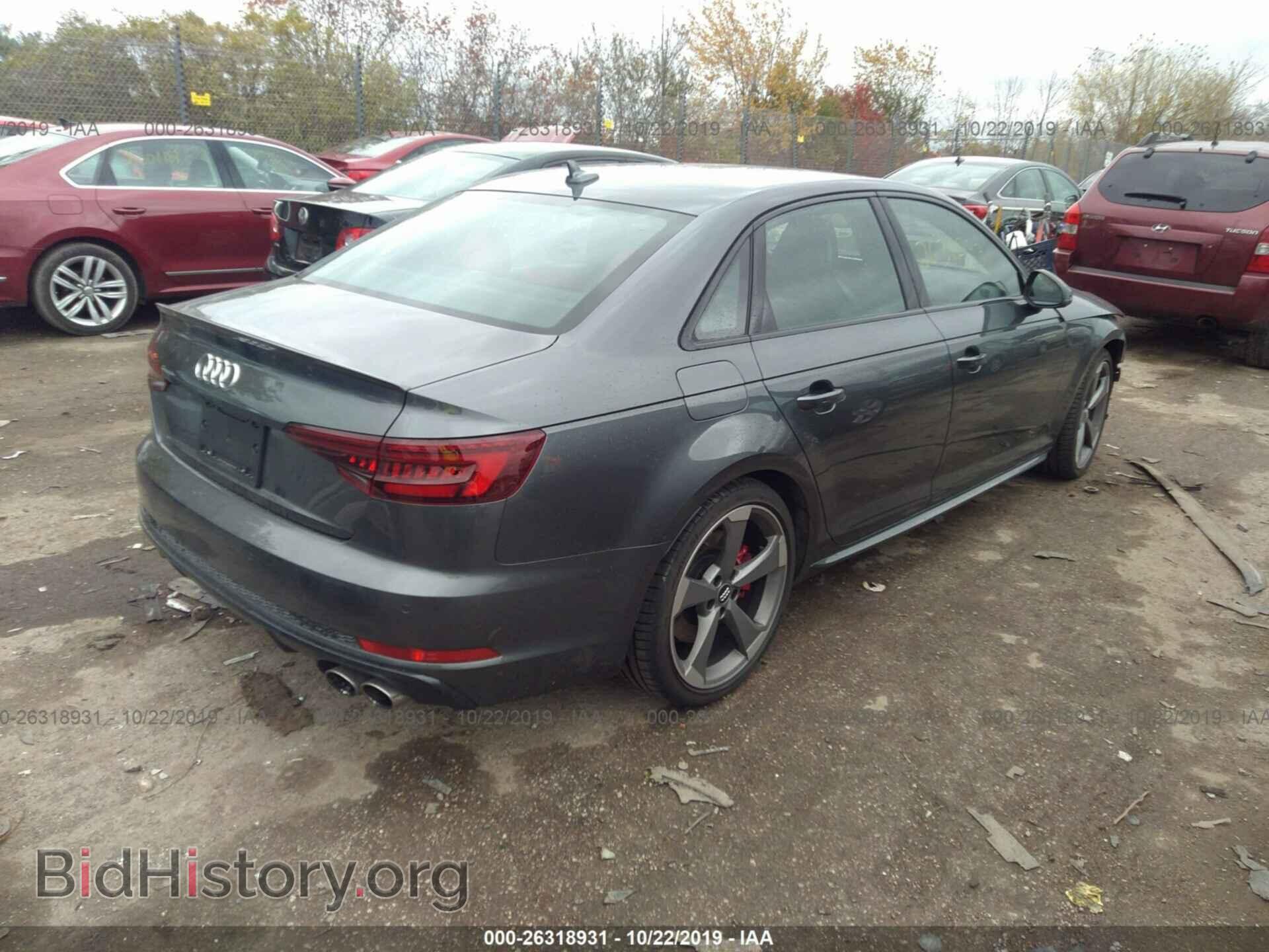 2019 AUDI S4 - VIN: WAUC4AF44KA006220 - Фото 4