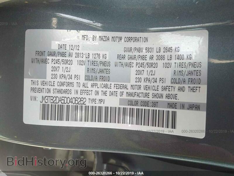 2013 Mazda CX-9 (VIN JM3TB2DA5D0406262) — photo 9 of 11