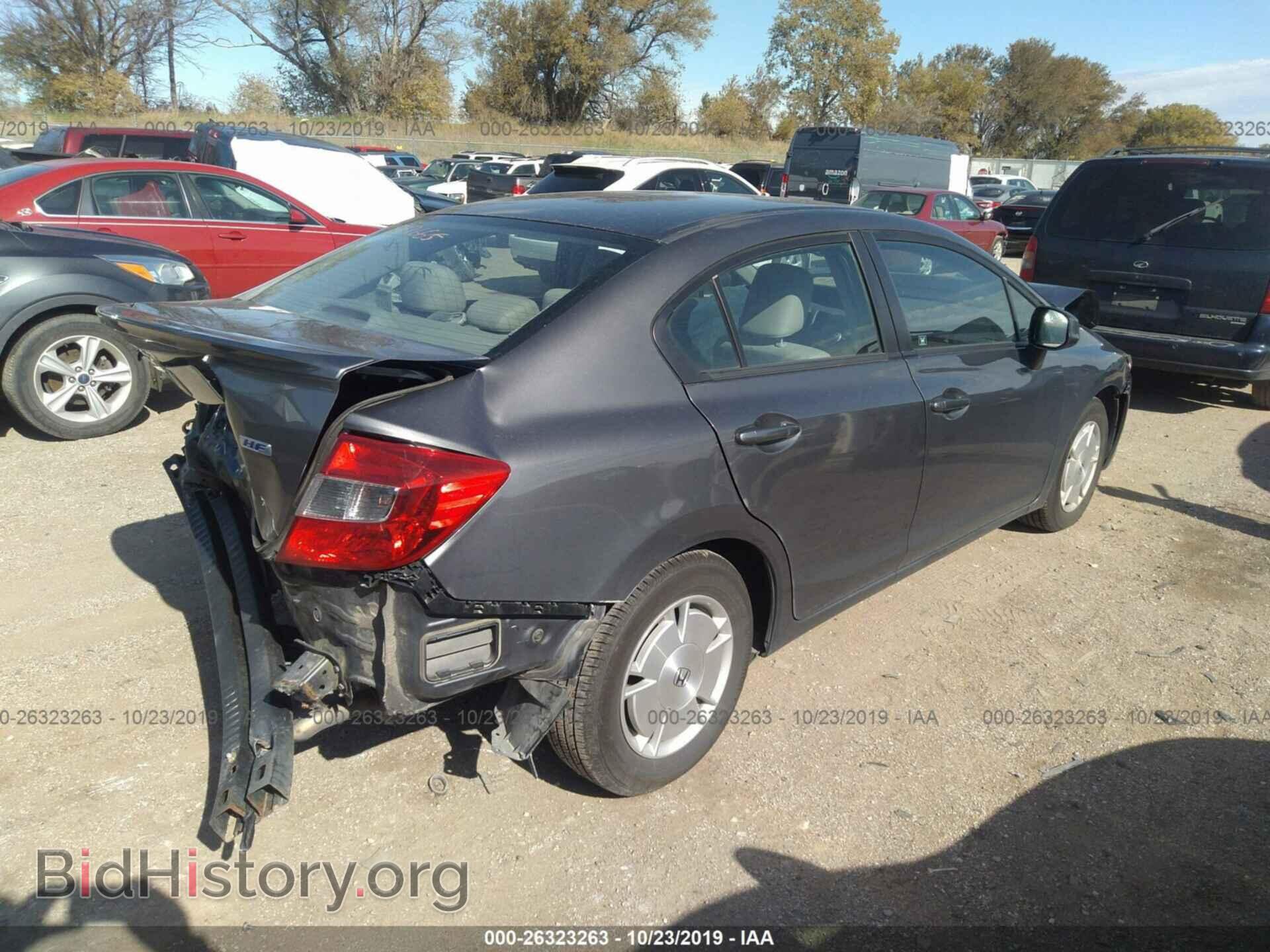2012 HONDA CIVIC - VIN: 2HGFB2F68CH576609 - Фото 4