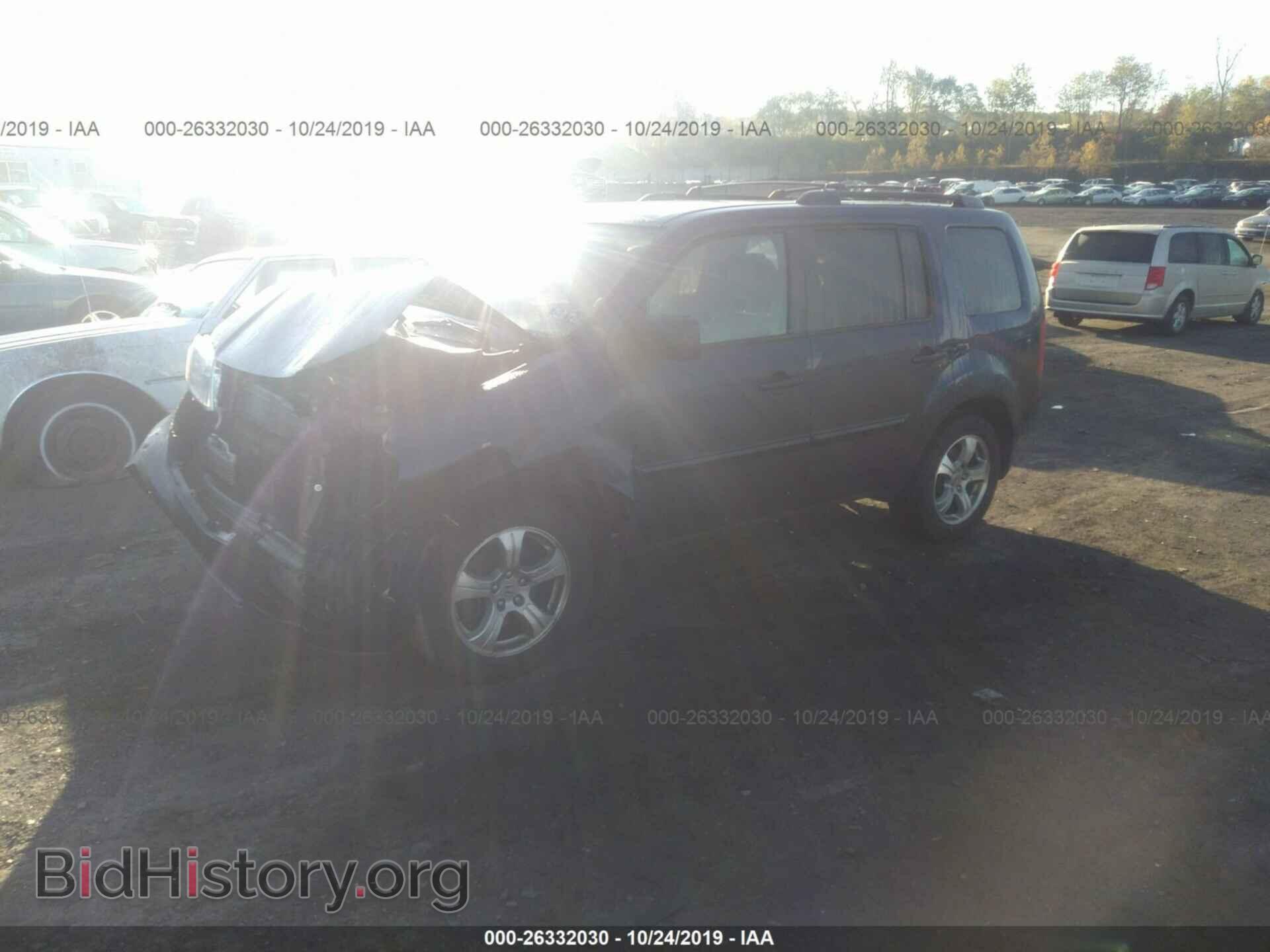 2013 HONDA PILOT - VIN: 5FNYF4H51DB036425 - Фото 2