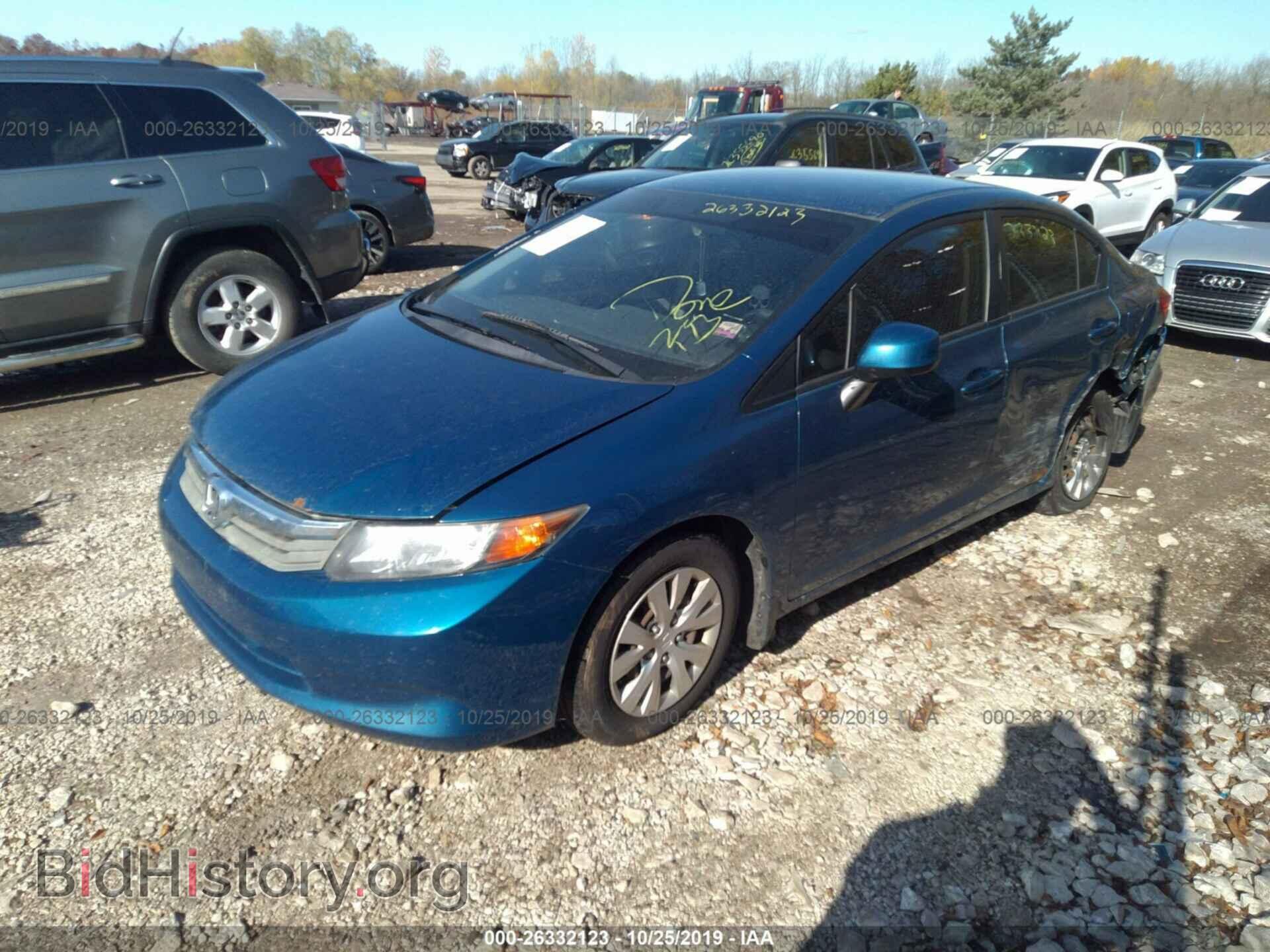 2012 HONDA CIVIC - VIN: 19XFB2F5XCE067848 - Фото 2