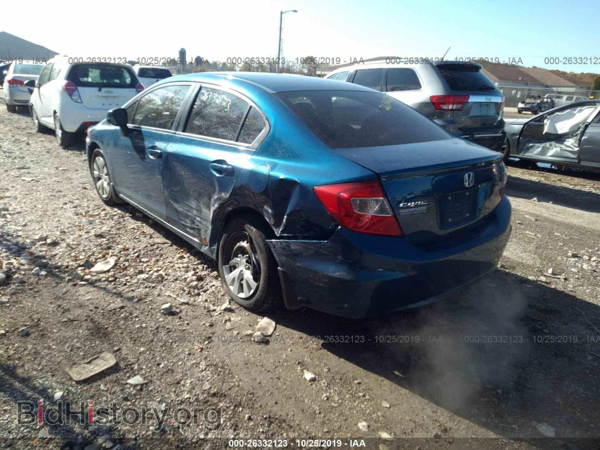 2012 HONDA CIVIC - VIN: 19XFB2F5XCE067848 - Фото 3