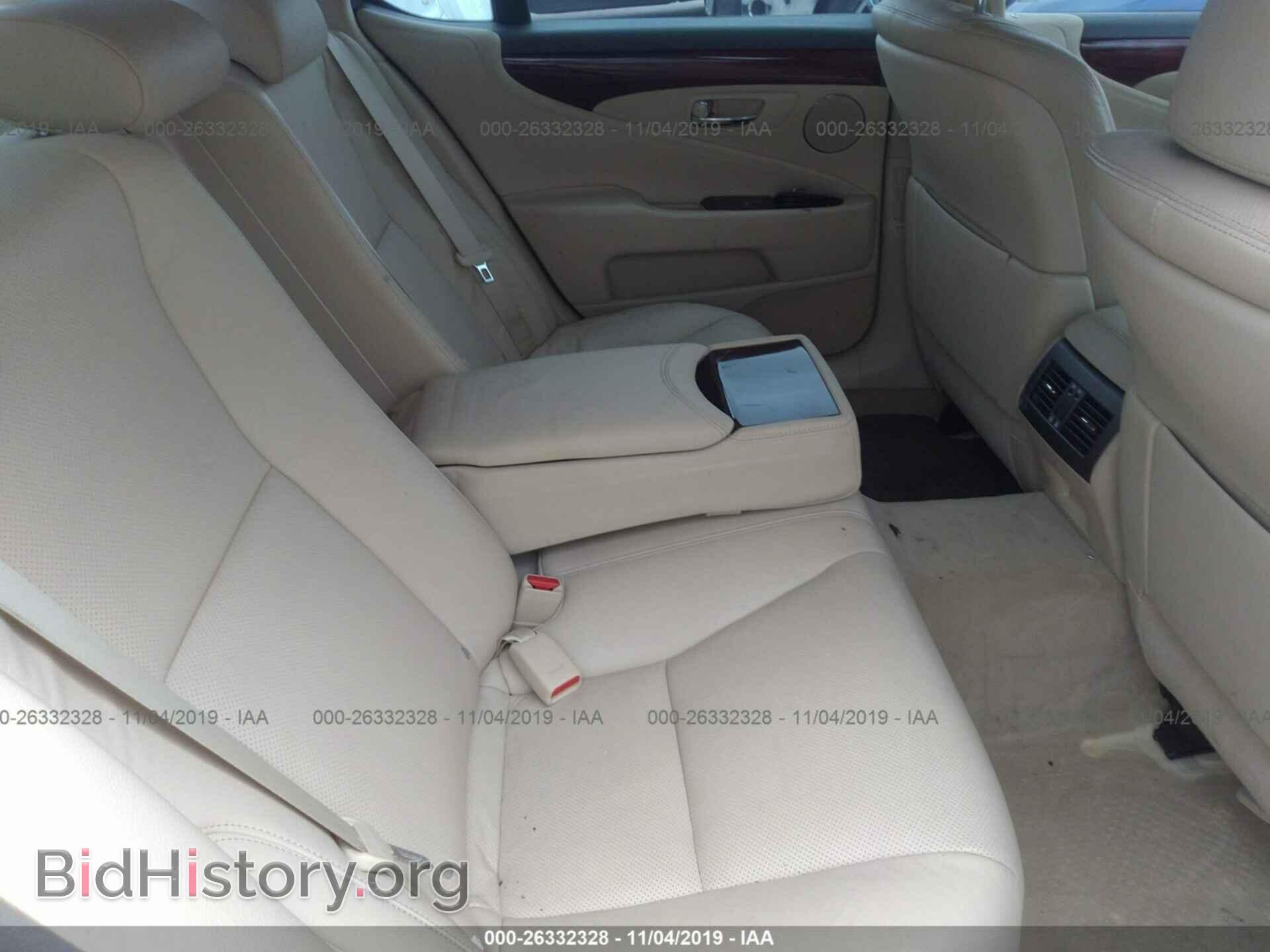 2011 LEXUS LS - VIN: JTHBL5EF0B5105720 - Фото 8