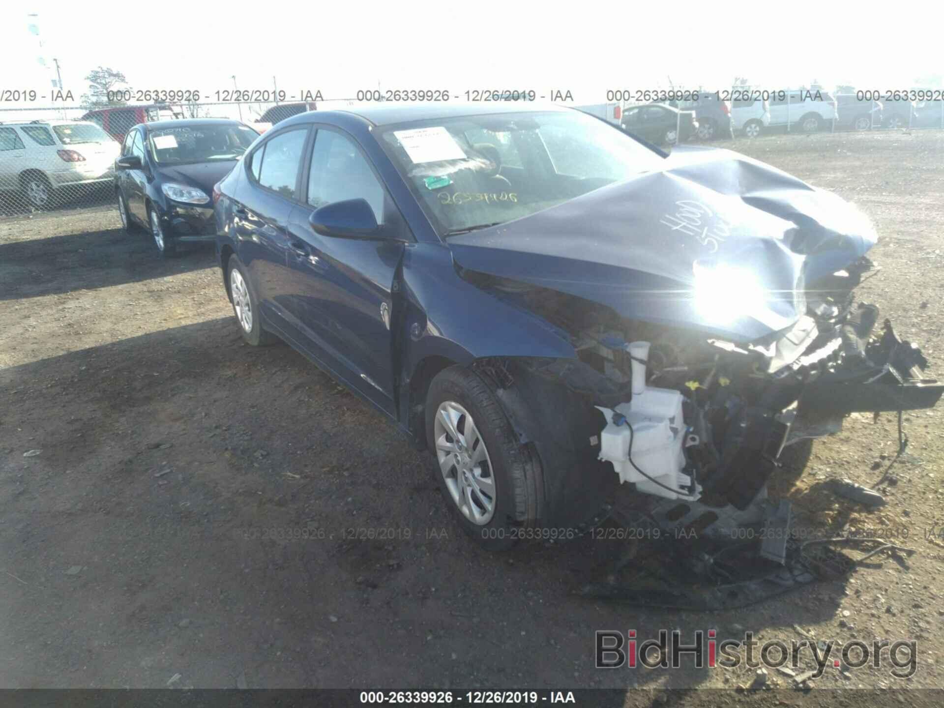 Photo 5NPD74LFXHH148045 - HYUNDAI ELANTRA 2017