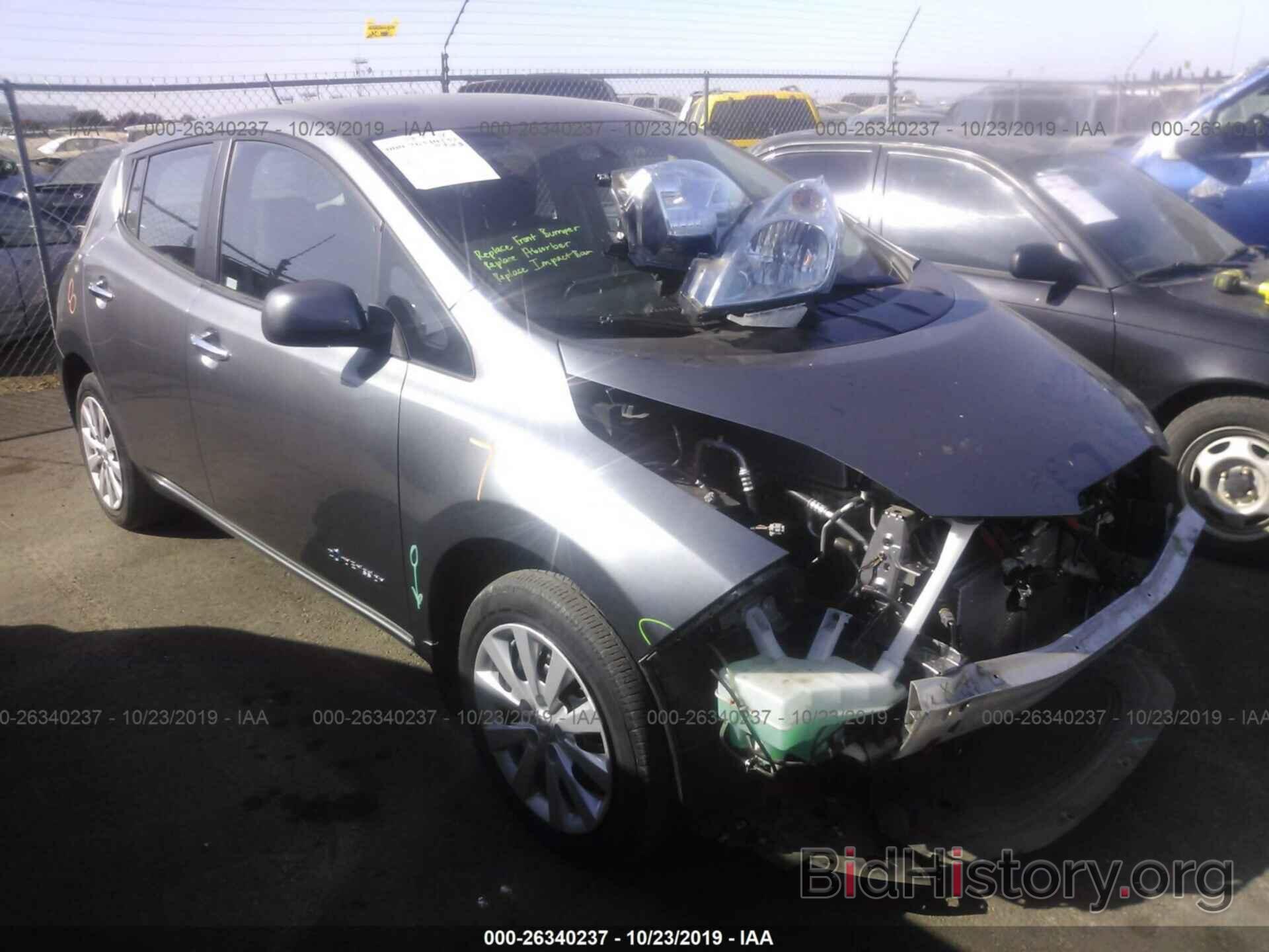 Photo 1N4AZ0CP3FC307016 - NISSAN LEAF 2015