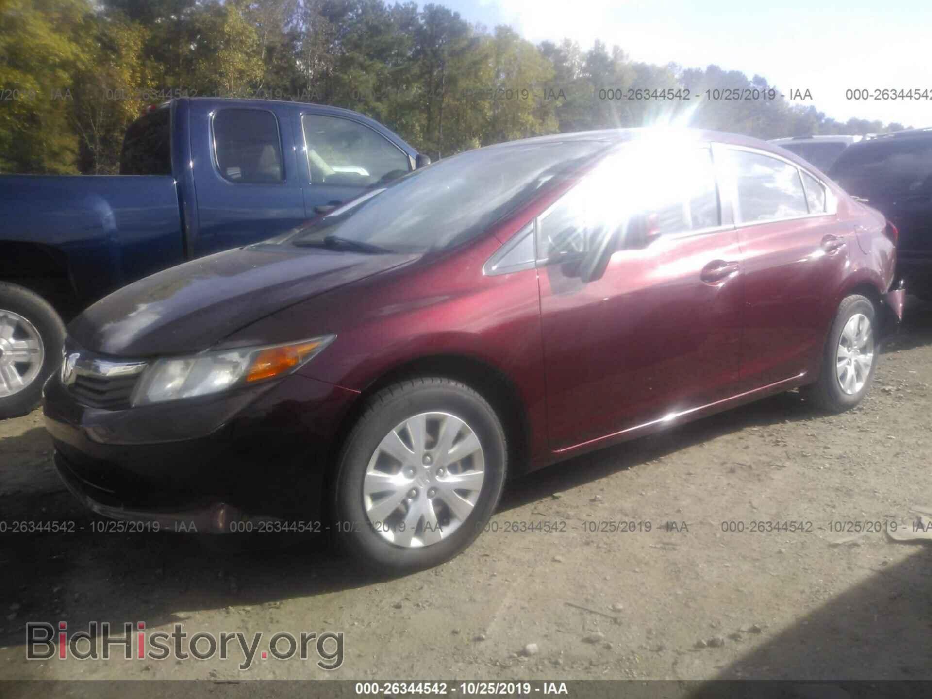 2012 HONDA CIVIC - VIN: 2HGFB2F59CH508729 - Фото 2
