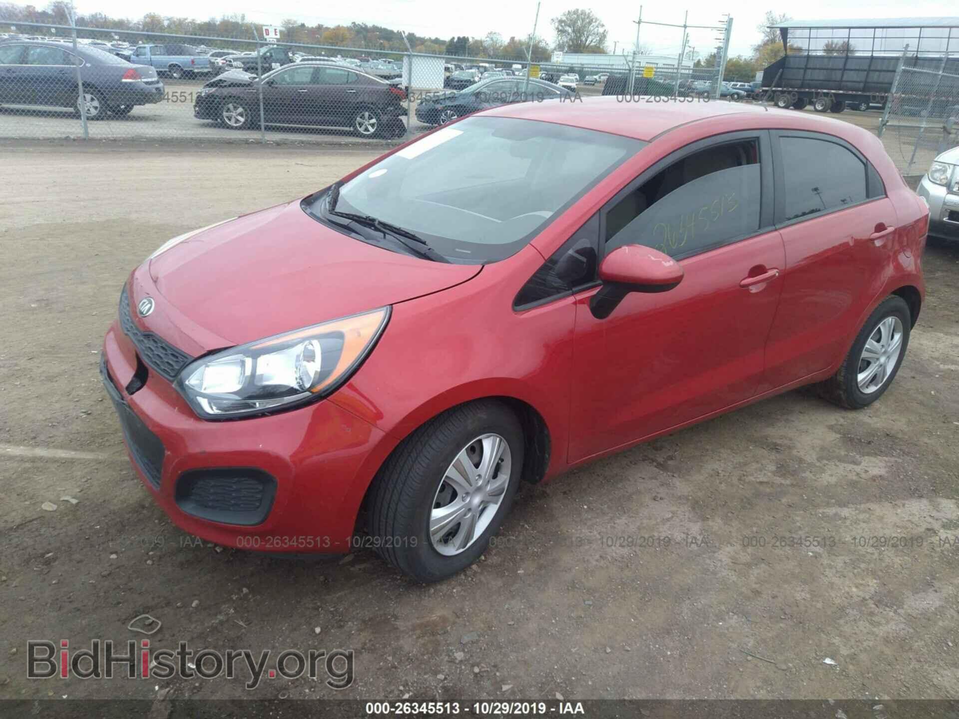 2013 KIA RIO - VIN: KNADM5A37D6186535 - Фото 2