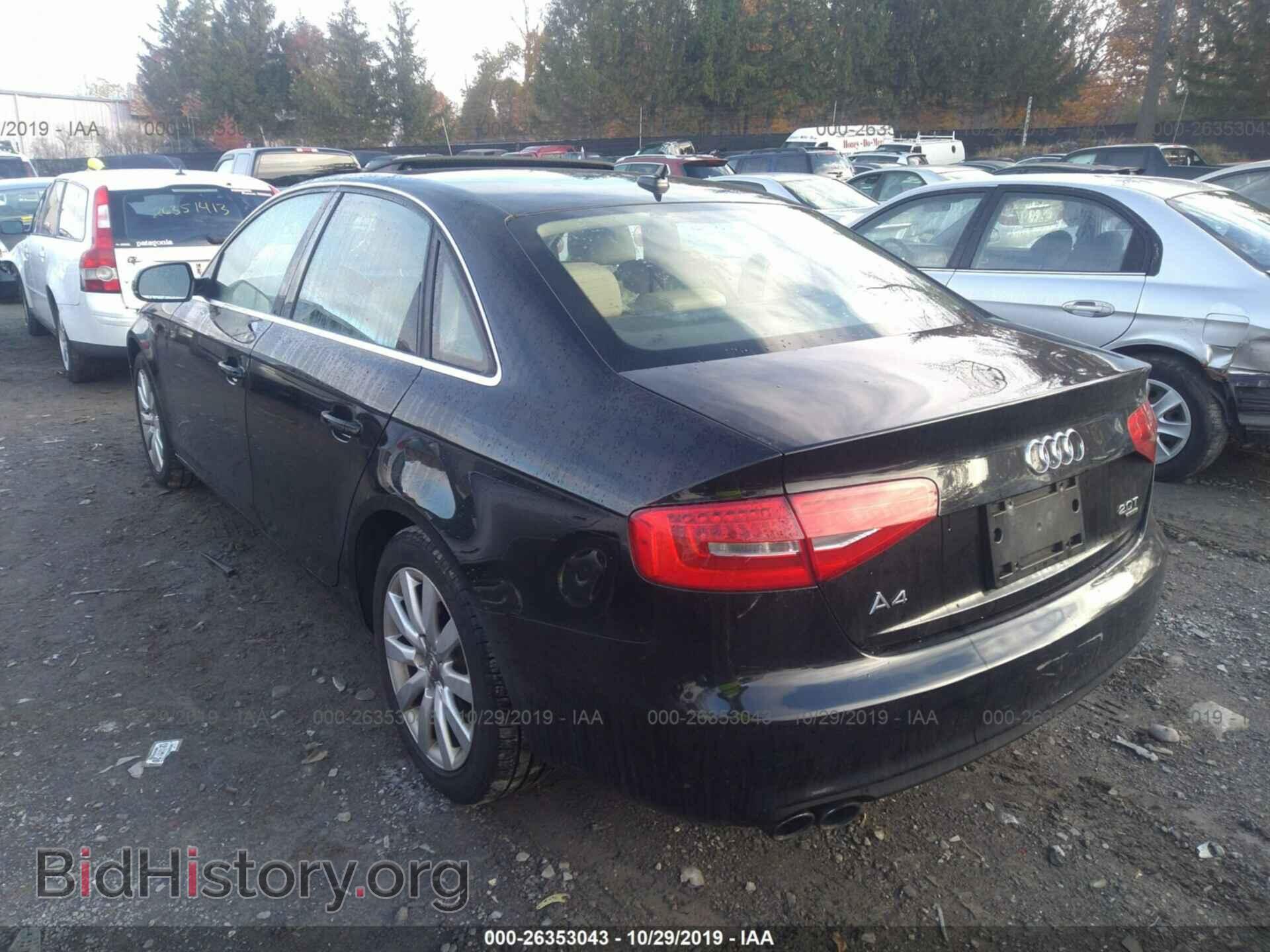 2013 AUDI A4 - VIN: WAUBFAFL5DN045407 - Фото 3